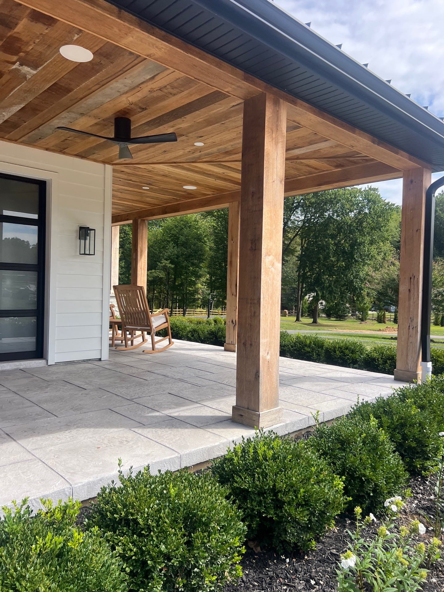 Stamped Overlay Patio  by Architectural Concrete Design
