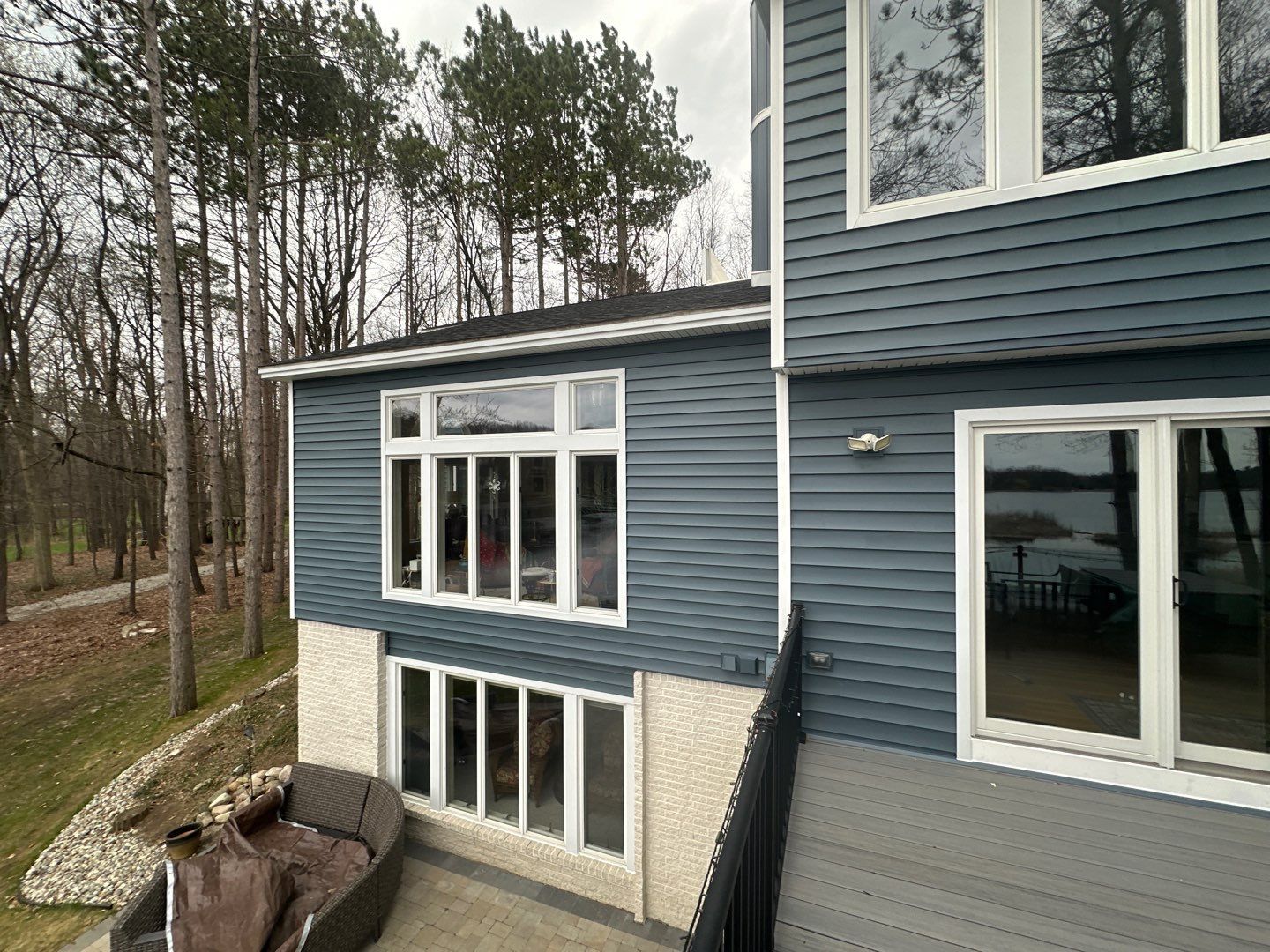 Siding Replacement using Certainteed Monogram D5 Pacific Blue by 180 Contractors