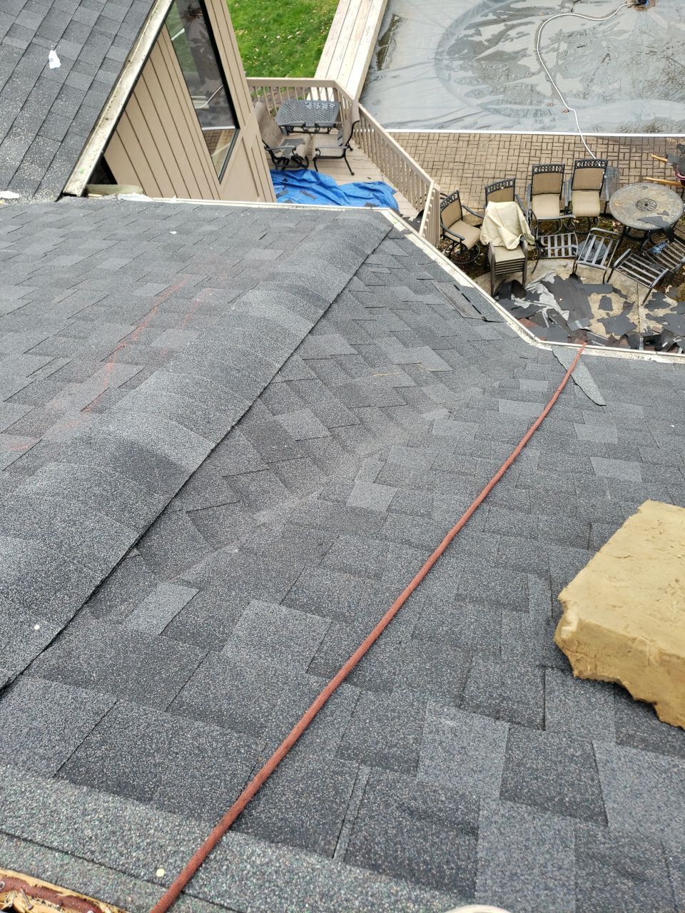 Brand: Atlas Pinnacle Color: Pristine Scotchgard Black Drip: Black by Eagle Eye Roofing