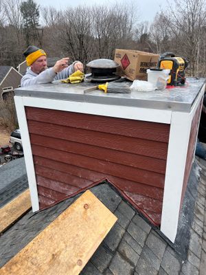 Framed Chimney Rebuild in York Maine