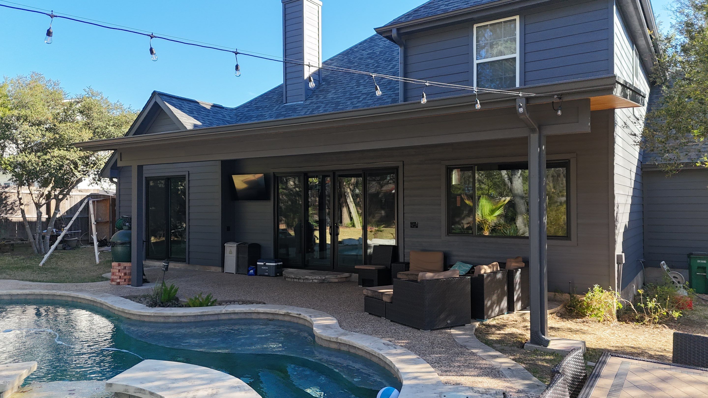 Residential Roof Replacement using Owens Corning - Duration - Estate Gray by Action Exteriors Austin