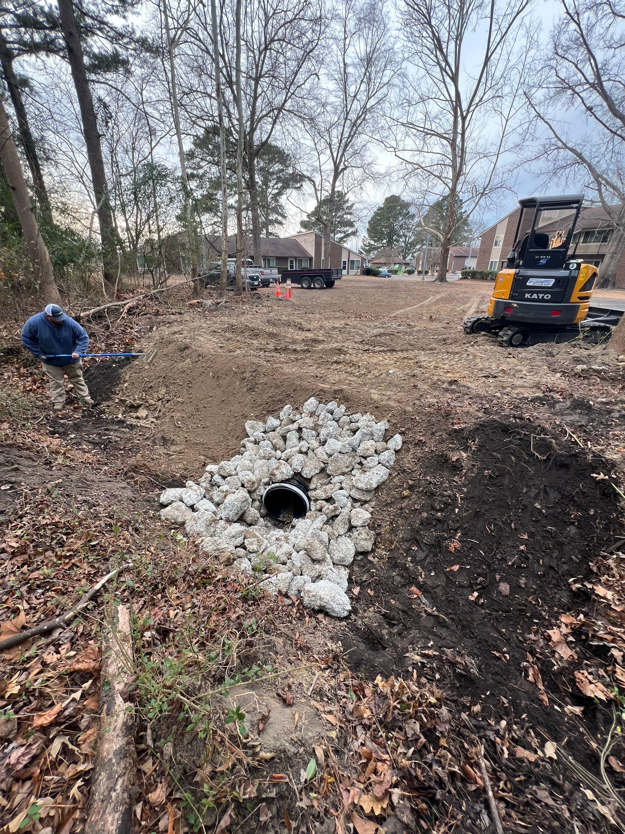 Storm Drain Repair & Drainage Improvements – The Oaks Apartments by S.W. Contracting & Consulting