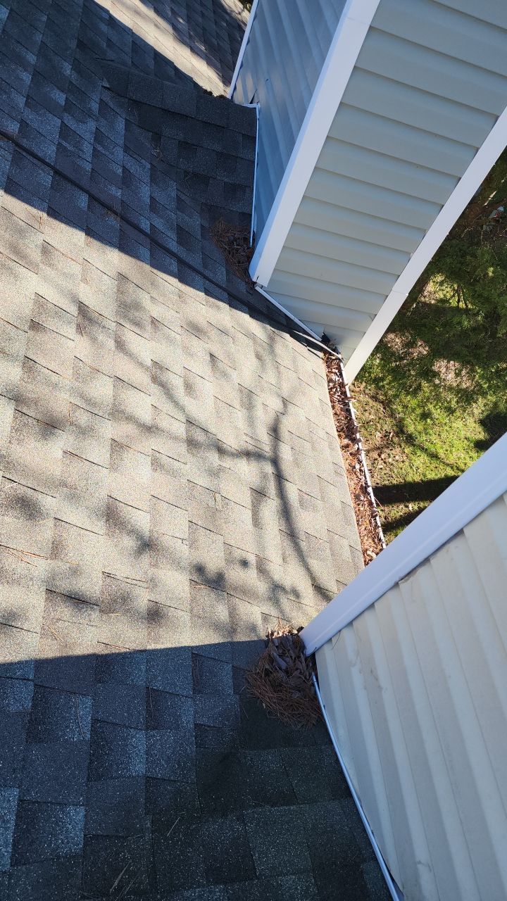 Gutter Cleaning using water by Power Wash Masters LLC