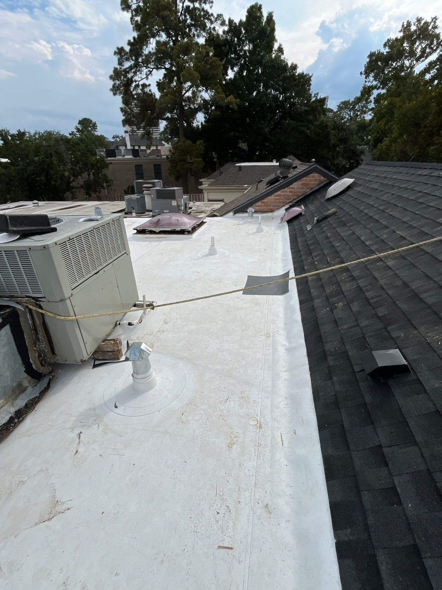 Project in Houston by Roofing Technologies Unlimited