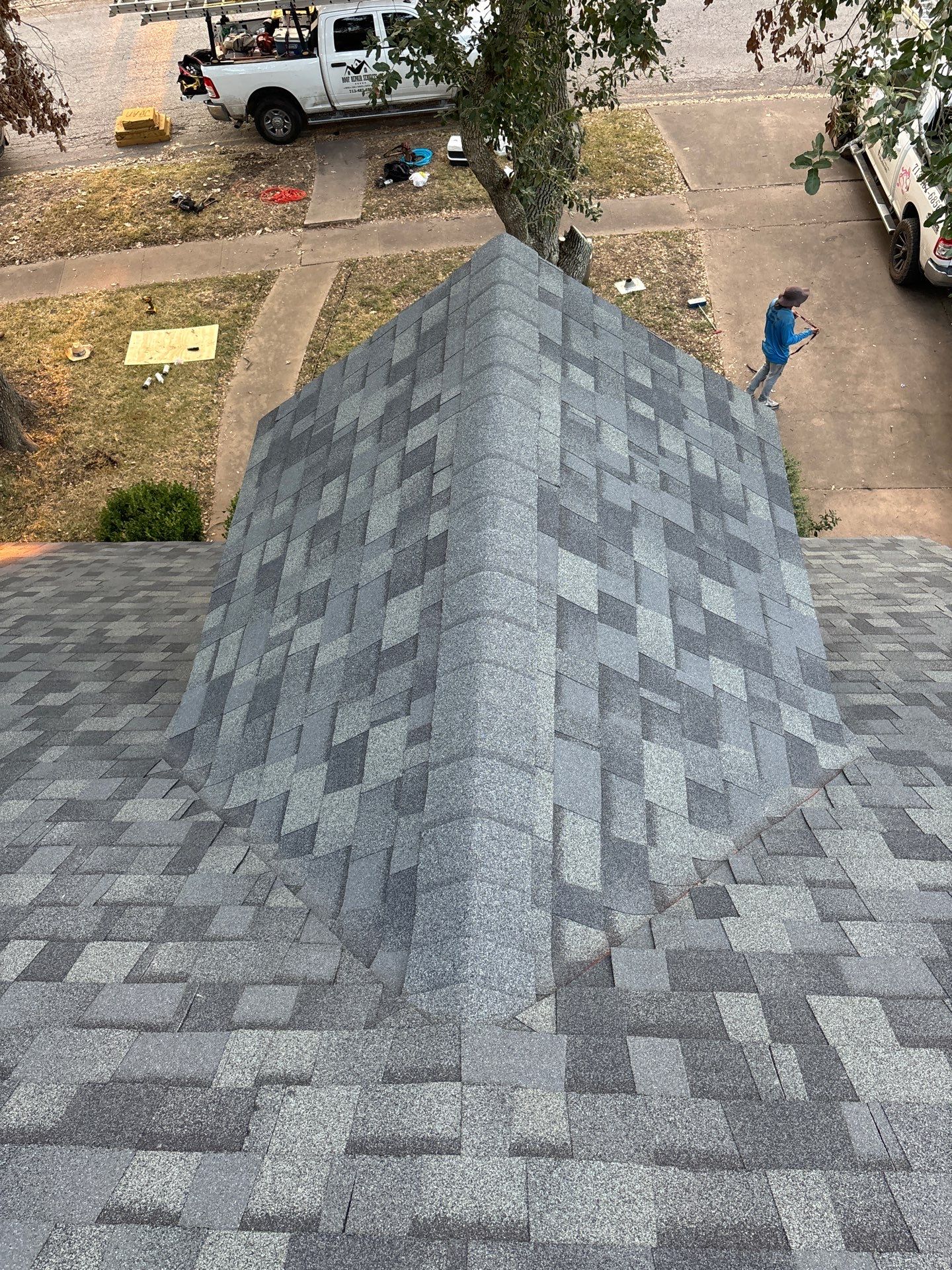 Residential Roofing Installation using Owen's Corning Duration (Lifetime) Shingles by Roof Repair Company