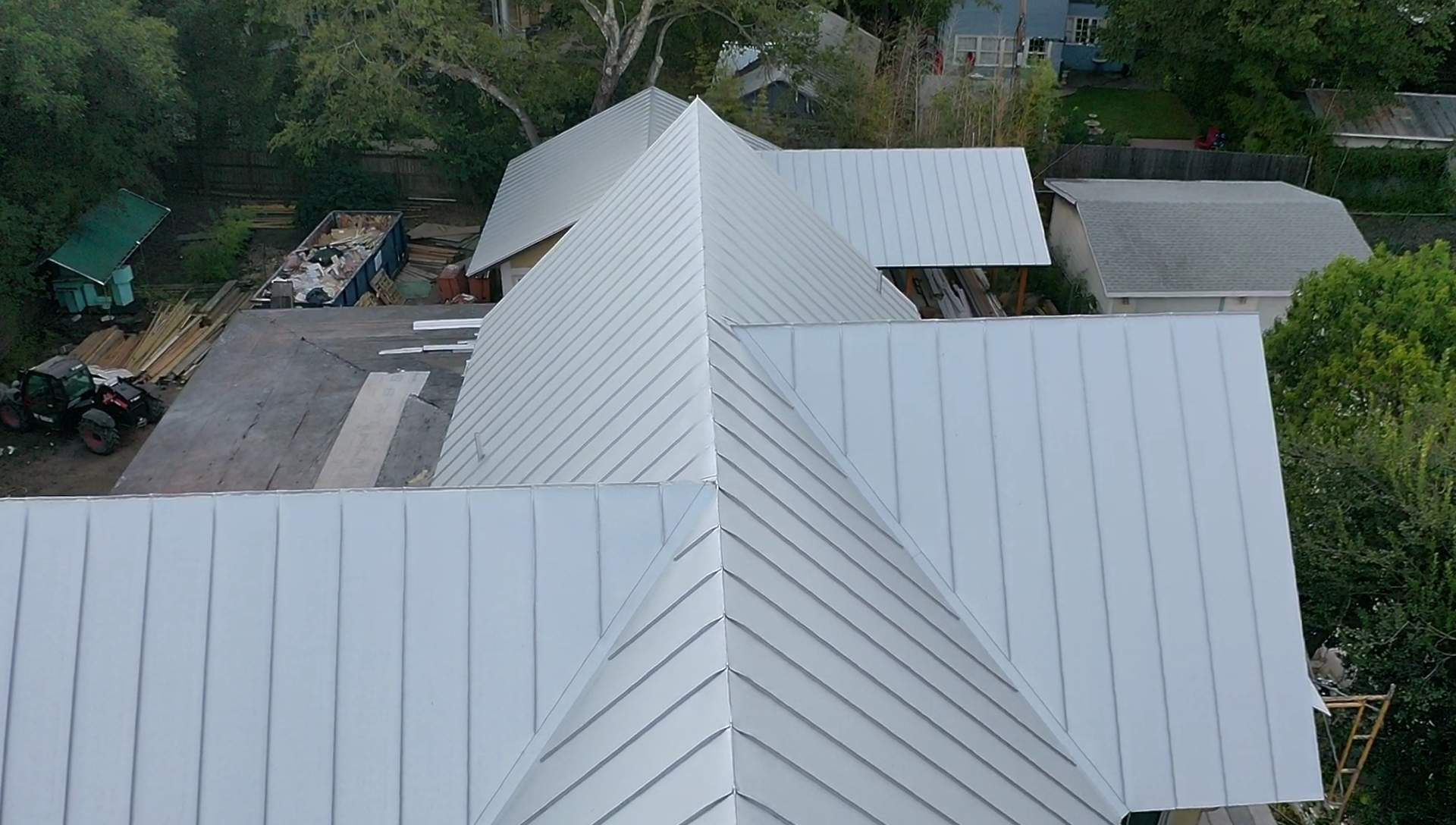 Residential Metal Roof Installation using McElroy Metal by Premier Roofing and Contracting
