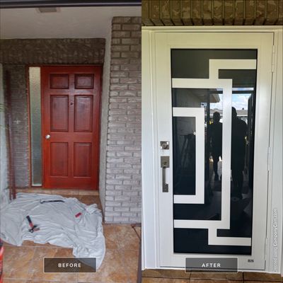 Door Installation using Mr Glass 