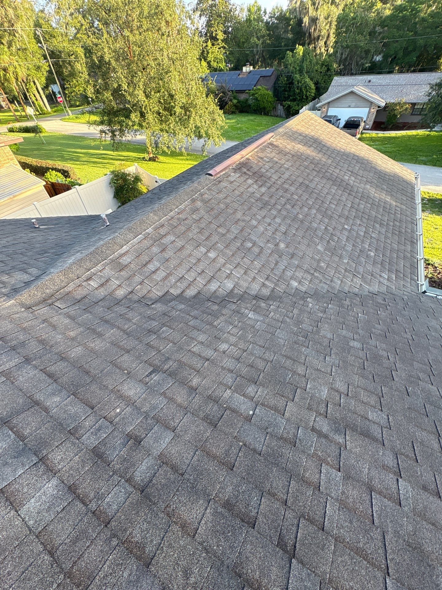 Architectural Shingle Roof Replacement and Attic Inspection in Orange City by Pinnacle Roofing Group