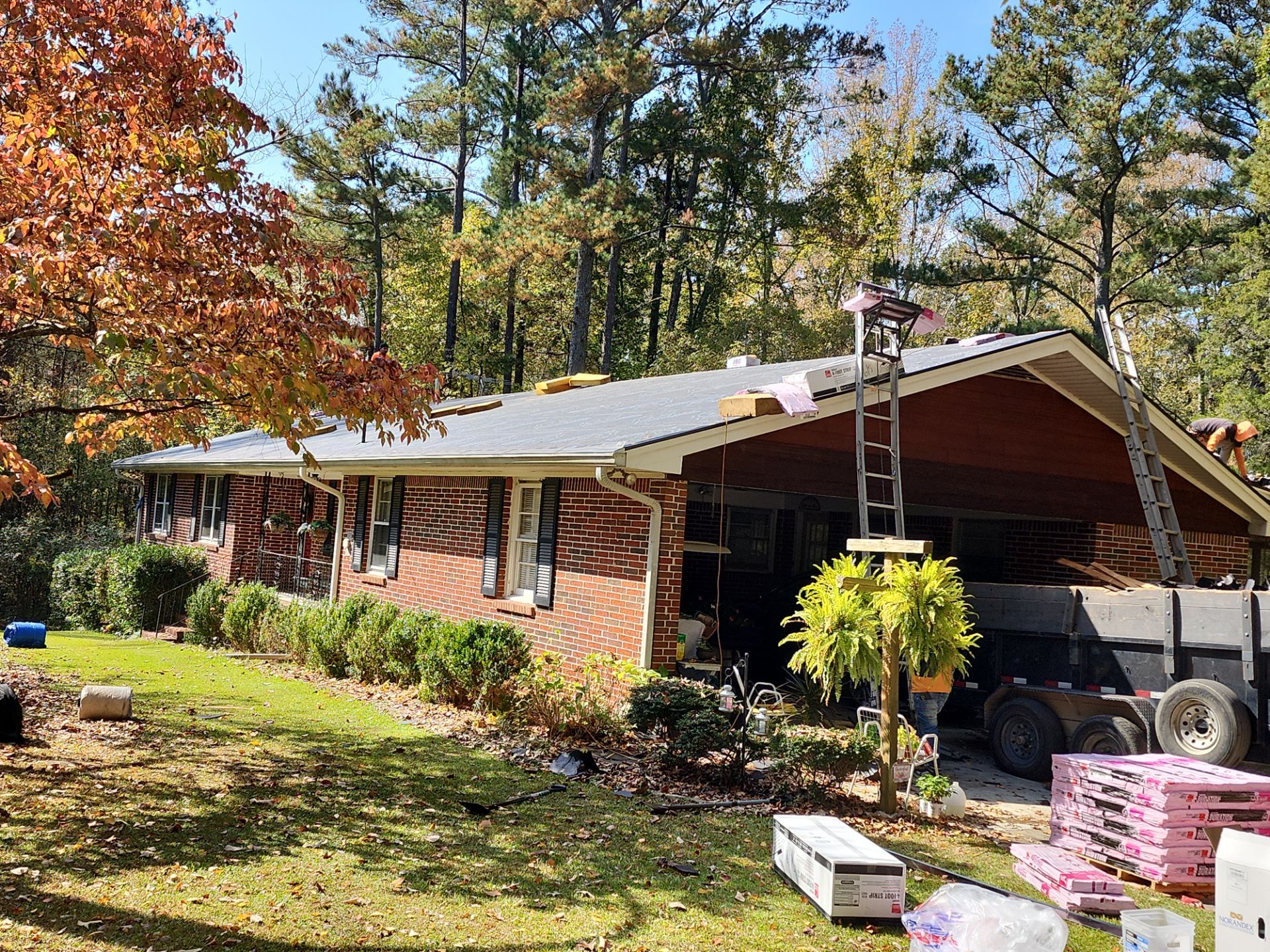 Residential Roof Replacement using Owens Corning Quary Gray by Inspector Roofing and Restoration