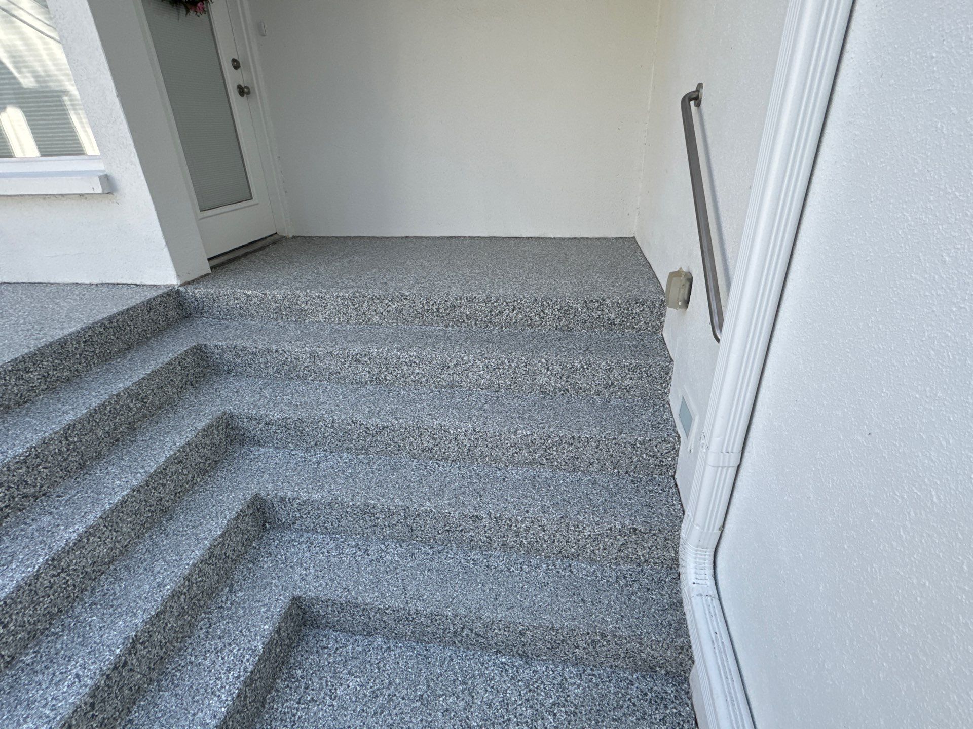 Entry and Garage in Gainesville, FL inSlate Stone by Cross Creek Concrete Coatings