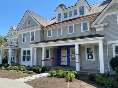 Gutter Installation using 6" Half Round Copper and Fiberglass Gutters in Duxbury, MA