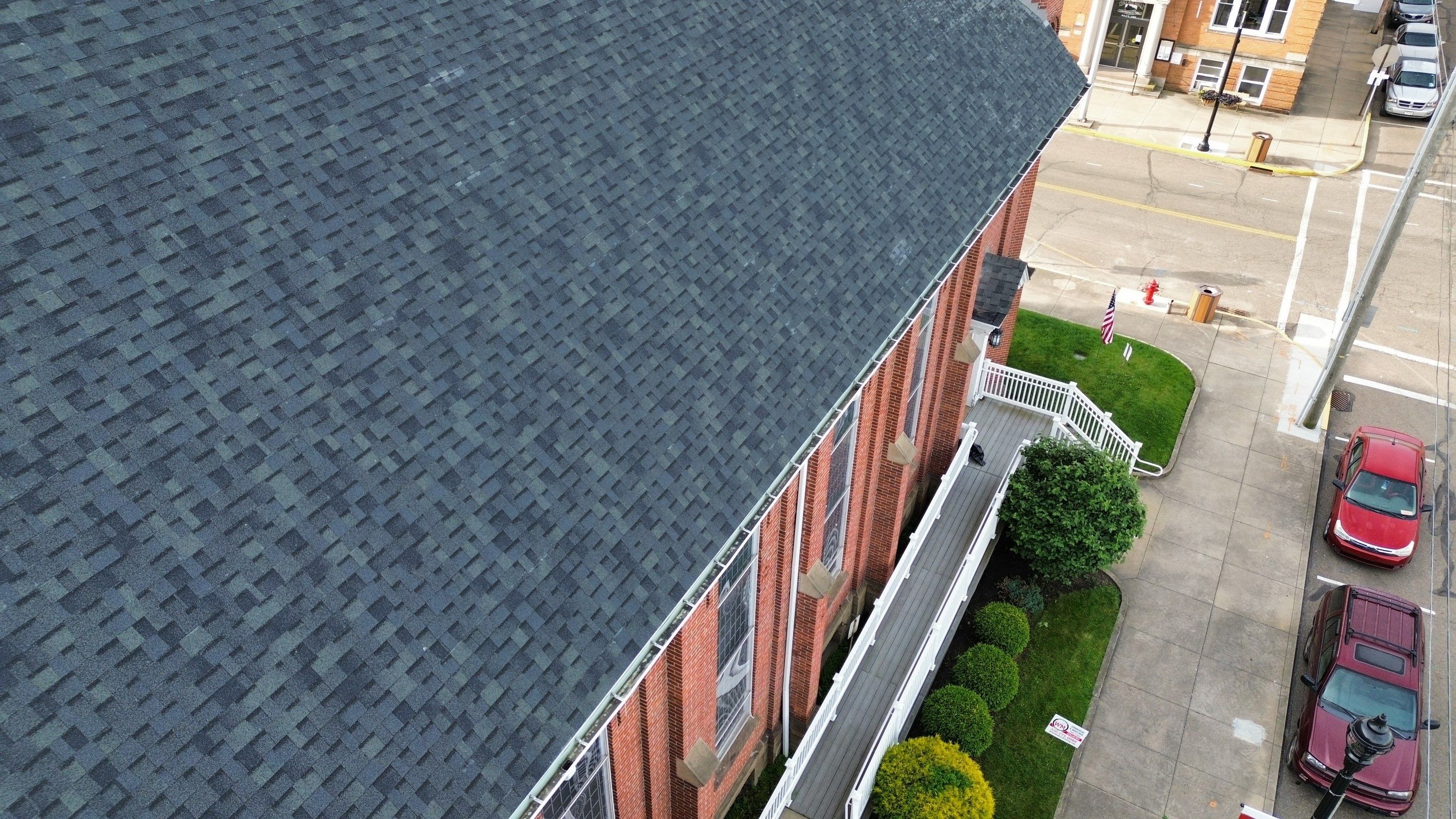 Commercial Roofing Installation using Duration Series Shingles - Estate Gray by RoofX 