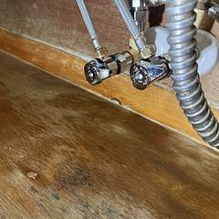 Kitchen sink repipe with new water valves by Elite Trade Services LLC