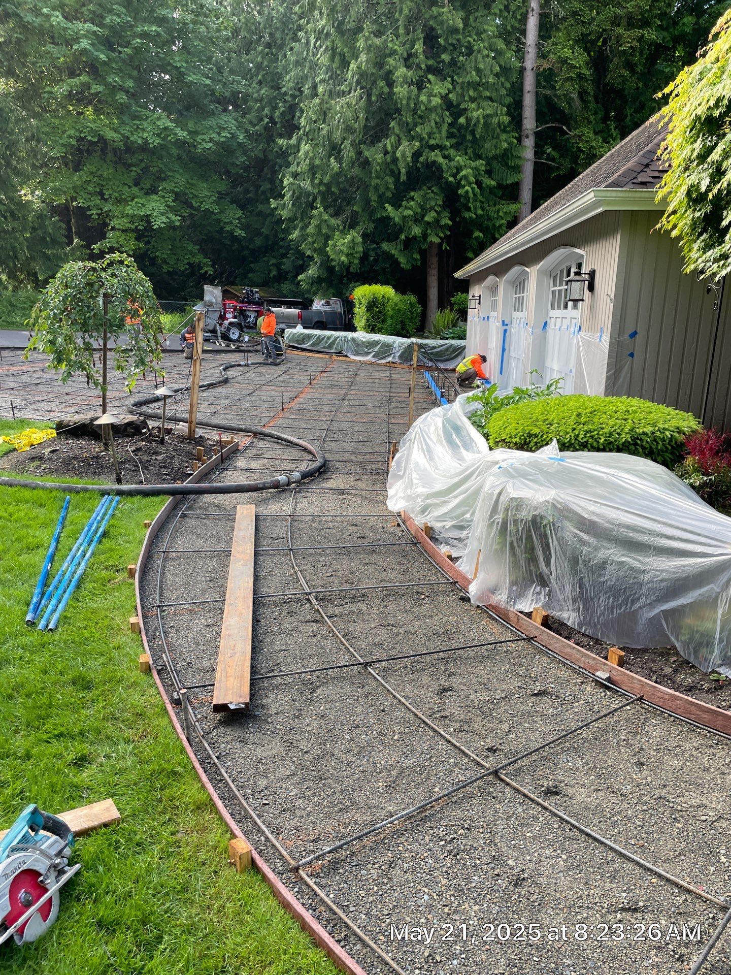 Stamped Concrete Driveway Renovation | Woodinville  by Jireh Asphalt & Concrete Inc 