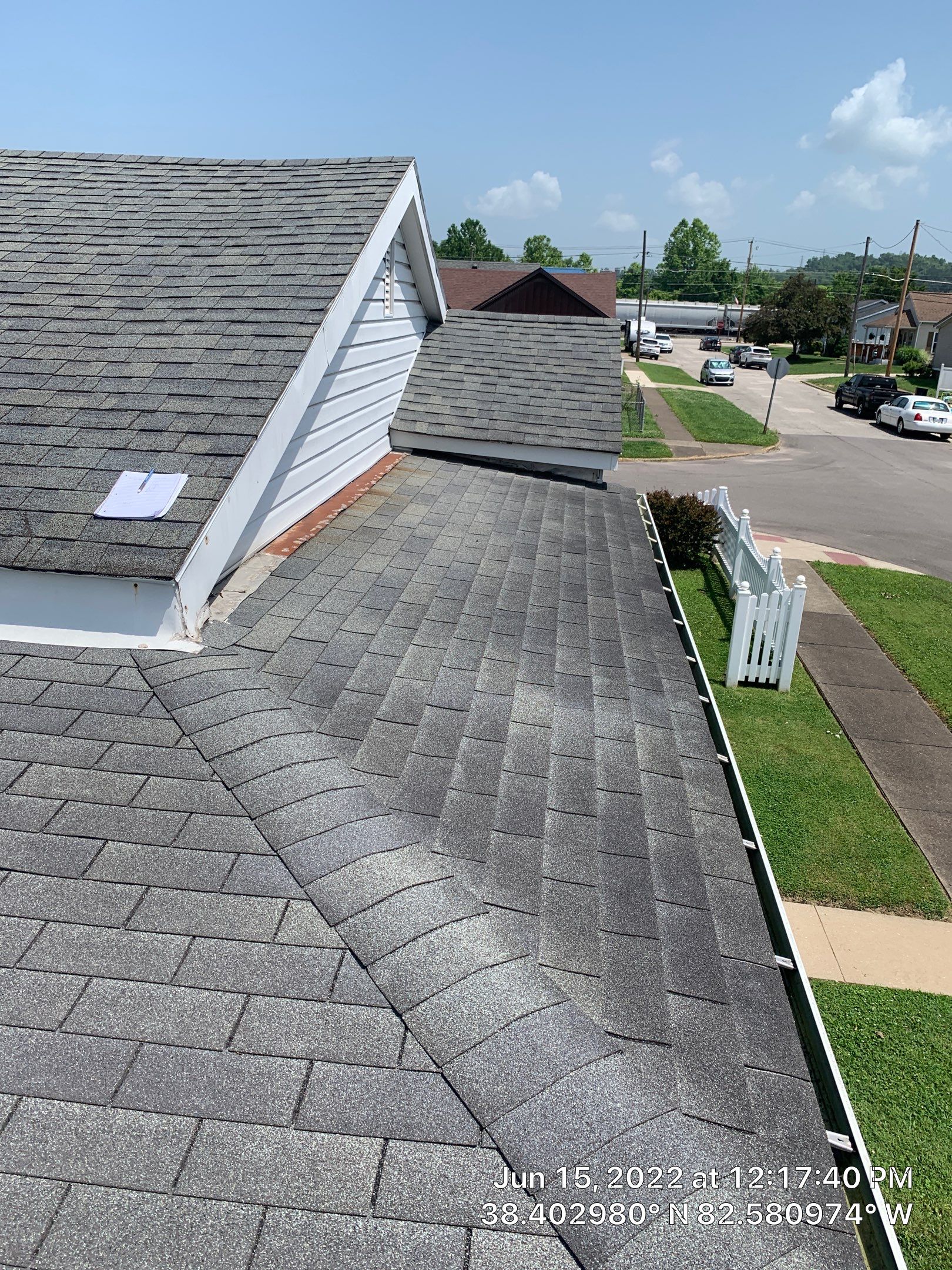Residential Roofing Installation using Certainteed Landmark Shingles Colonial Slate Color by Secure Construction Company Inc