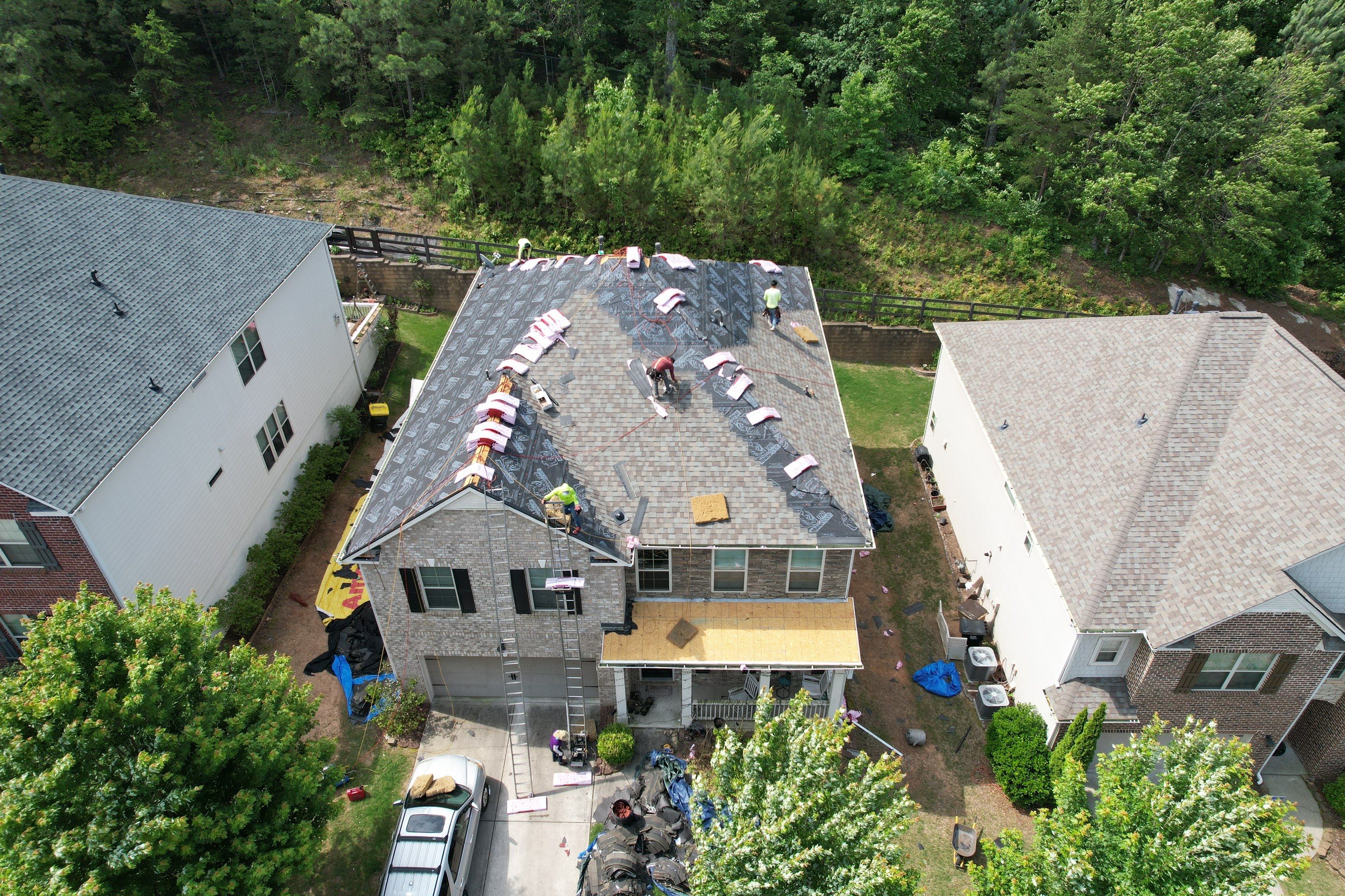 Residential Roofing Installation using Owens Corning by Inspector Roofing and Restoration