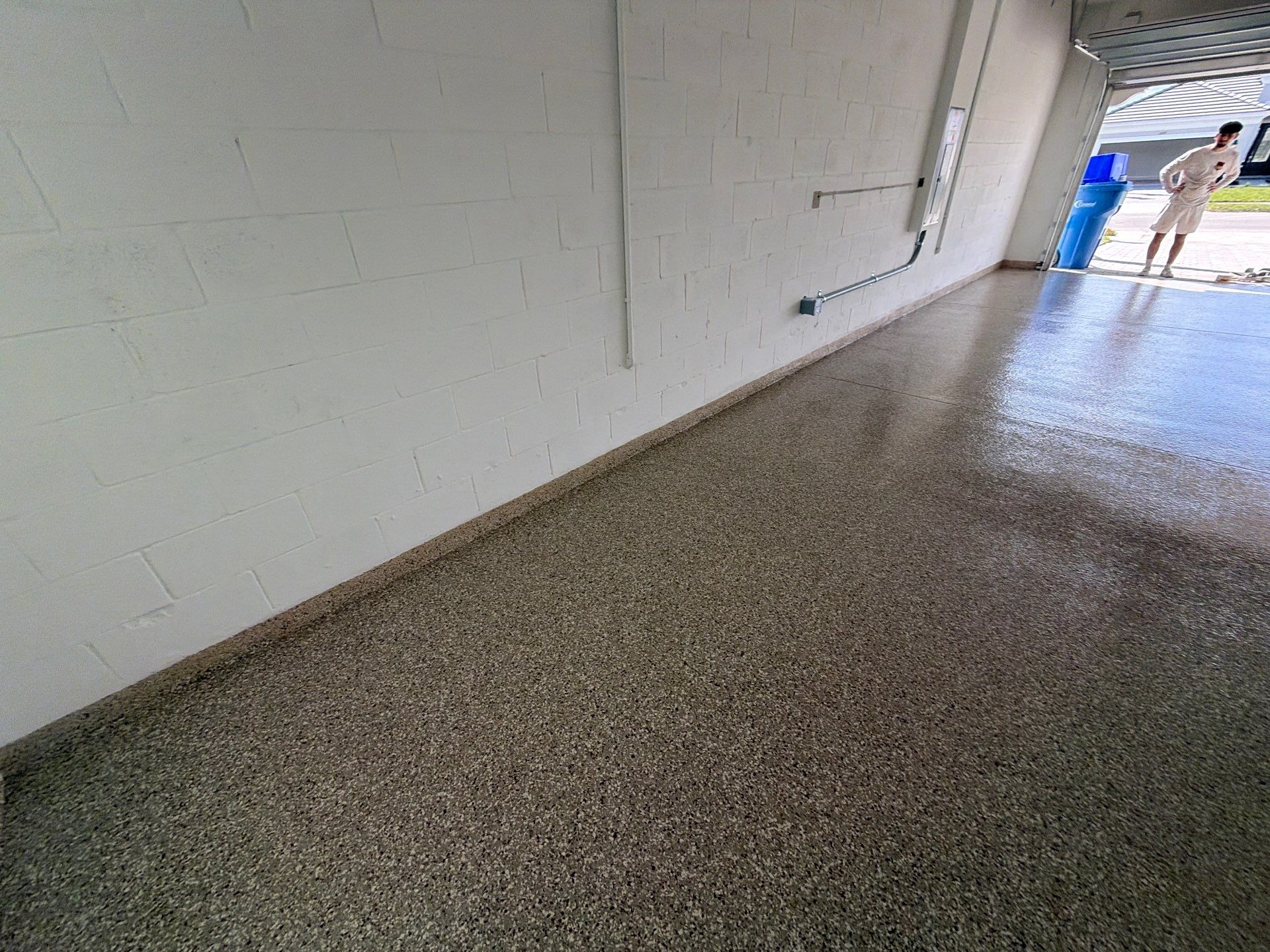 Custom Epoxy Floor Coating for Wesley Chapel Garage by Performance Floors & Coating