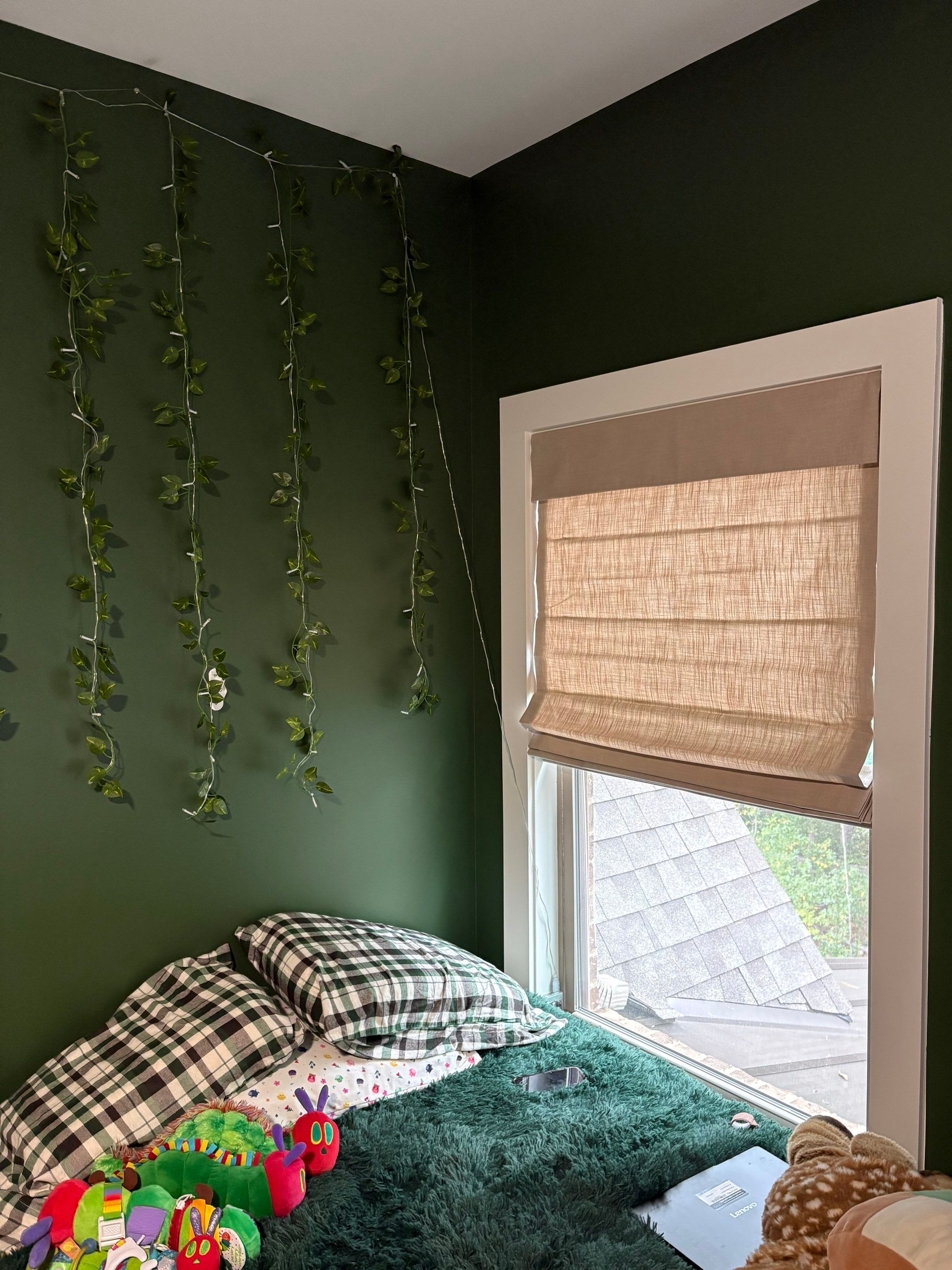 Roman and Woven Wood Shades Project in Huntsville by Blinds and Borders