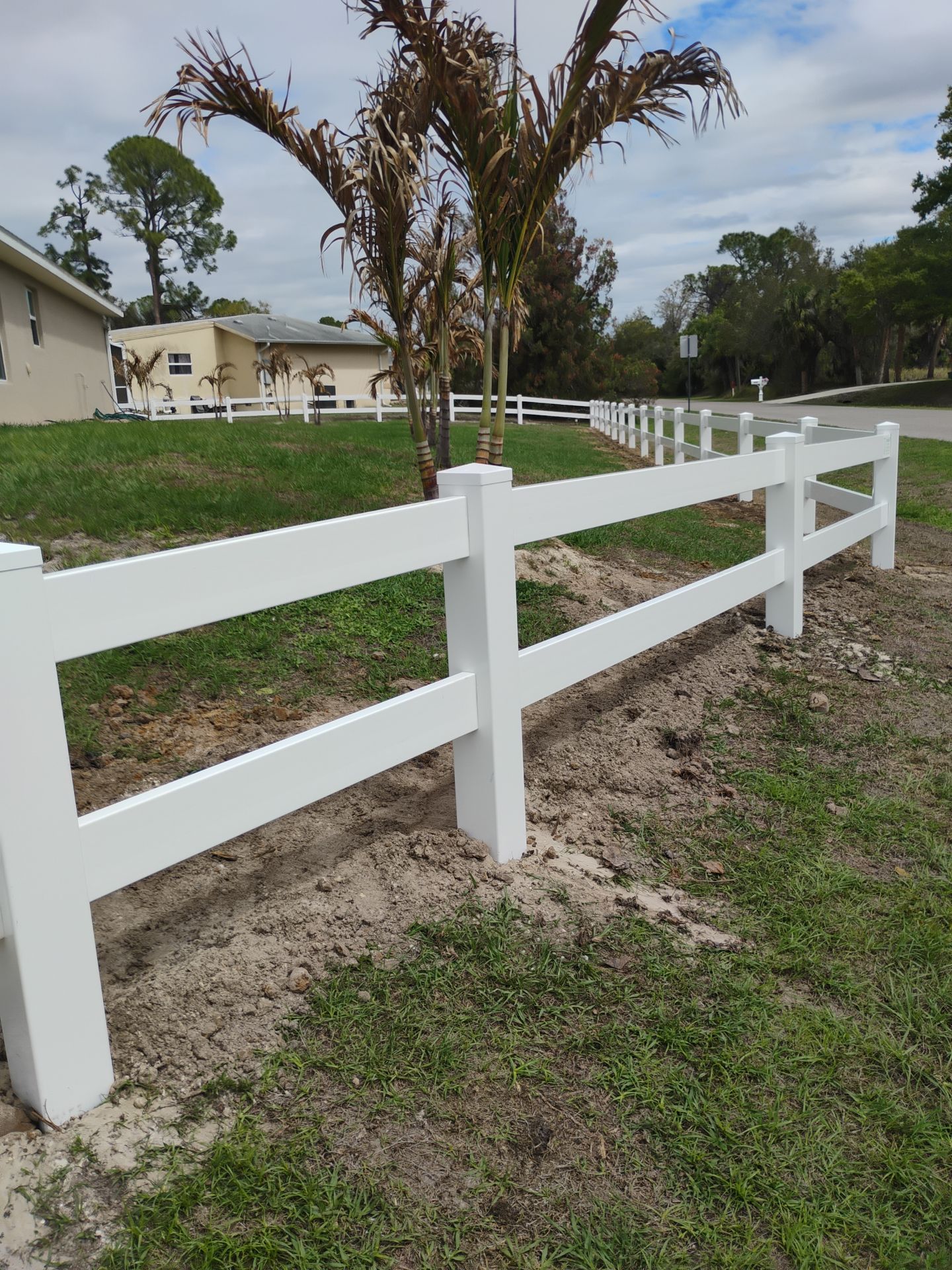 Vinyl Ranch Rail in North Port by True Fence LLC