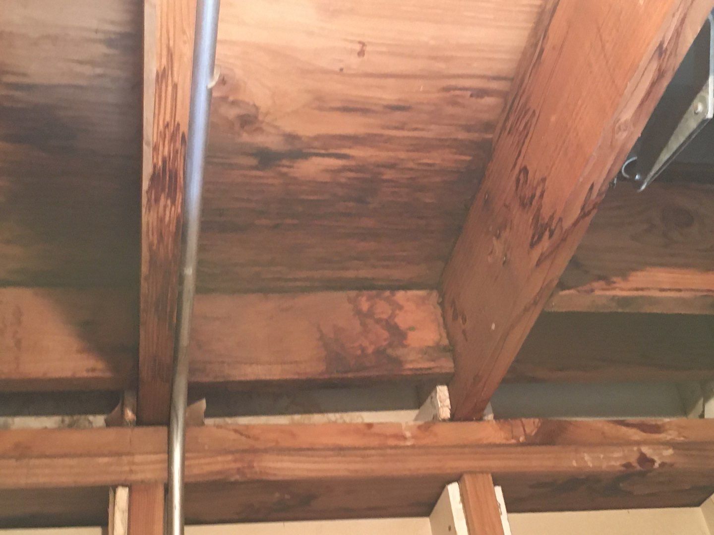 Spray foam and coatings inside commercial building HVAC well using Spray foam and coatings over existing BUR system by Straight Edge Roofing Inc