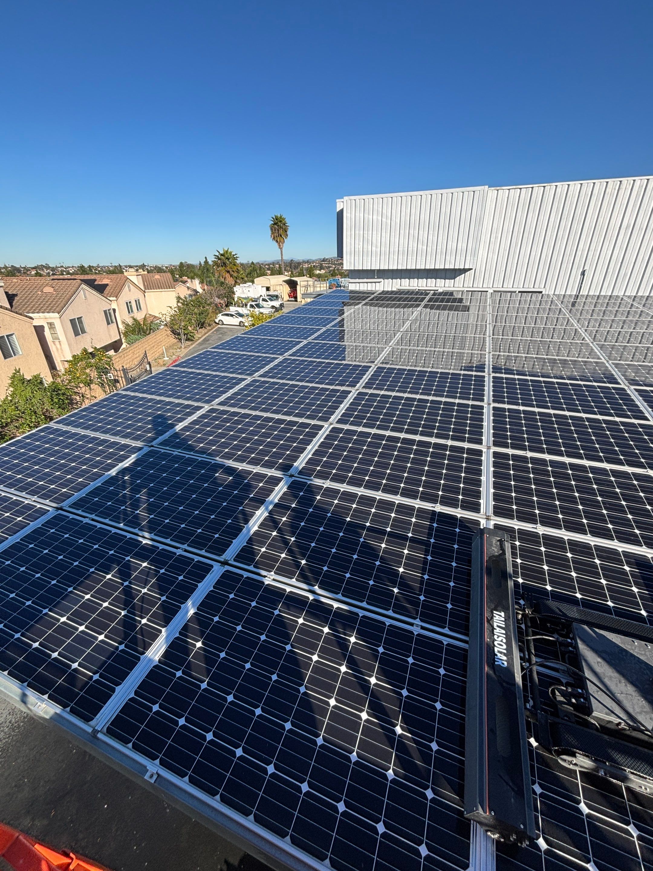 Commercial Solar Panel Cleaning by Palm Coast Solar Cleaning