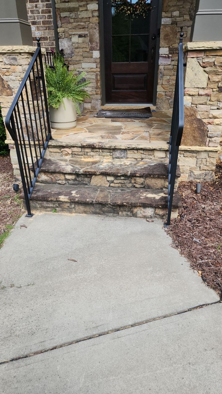 concrete Clean using cleaner by G&H Home Tech Pros LLC