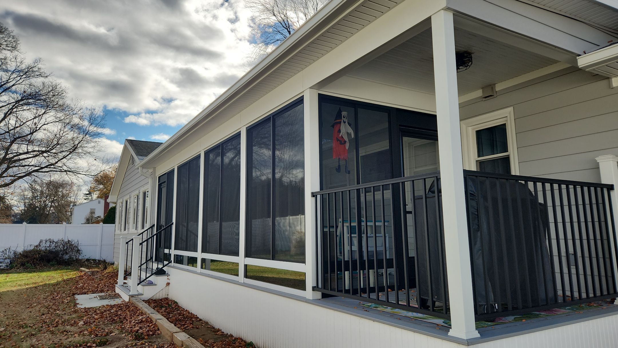 Porch remodel with Summer Space Enclosure by DiGiorgi Roofing and Siding Inc