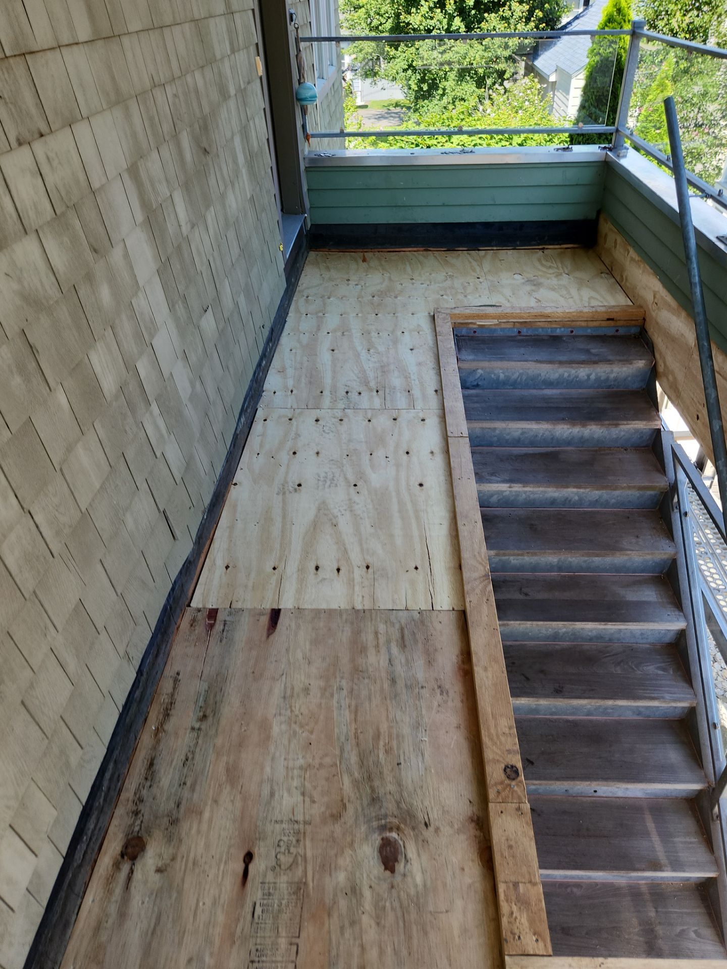 Deck Installation using Tanzite Stone Decking by A Plus Exterior