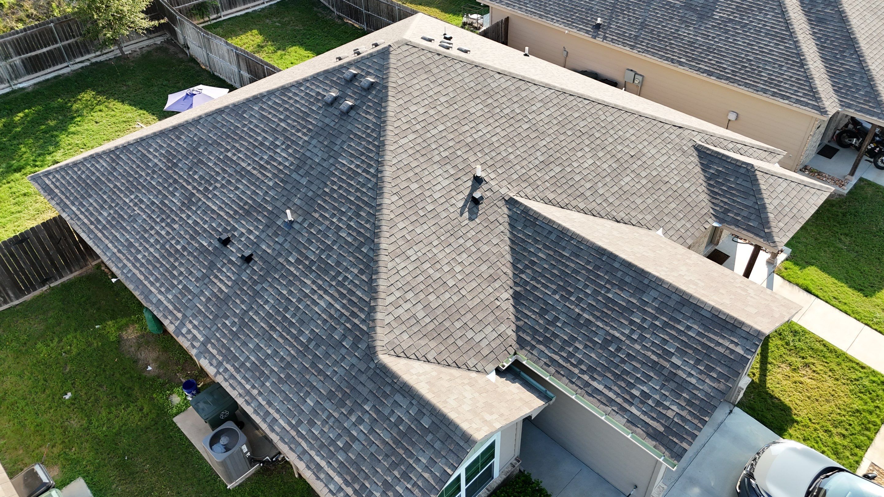 Hail Damage Duplex Roof Replacement & Ventilation Upgrade — South Temple, TX by ROAM Roof & Solar