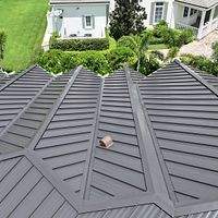 .032 Aluminum 1.5" Mechanical Seam Dark Bronze  by Total Roofing System The Metal Roof Experts