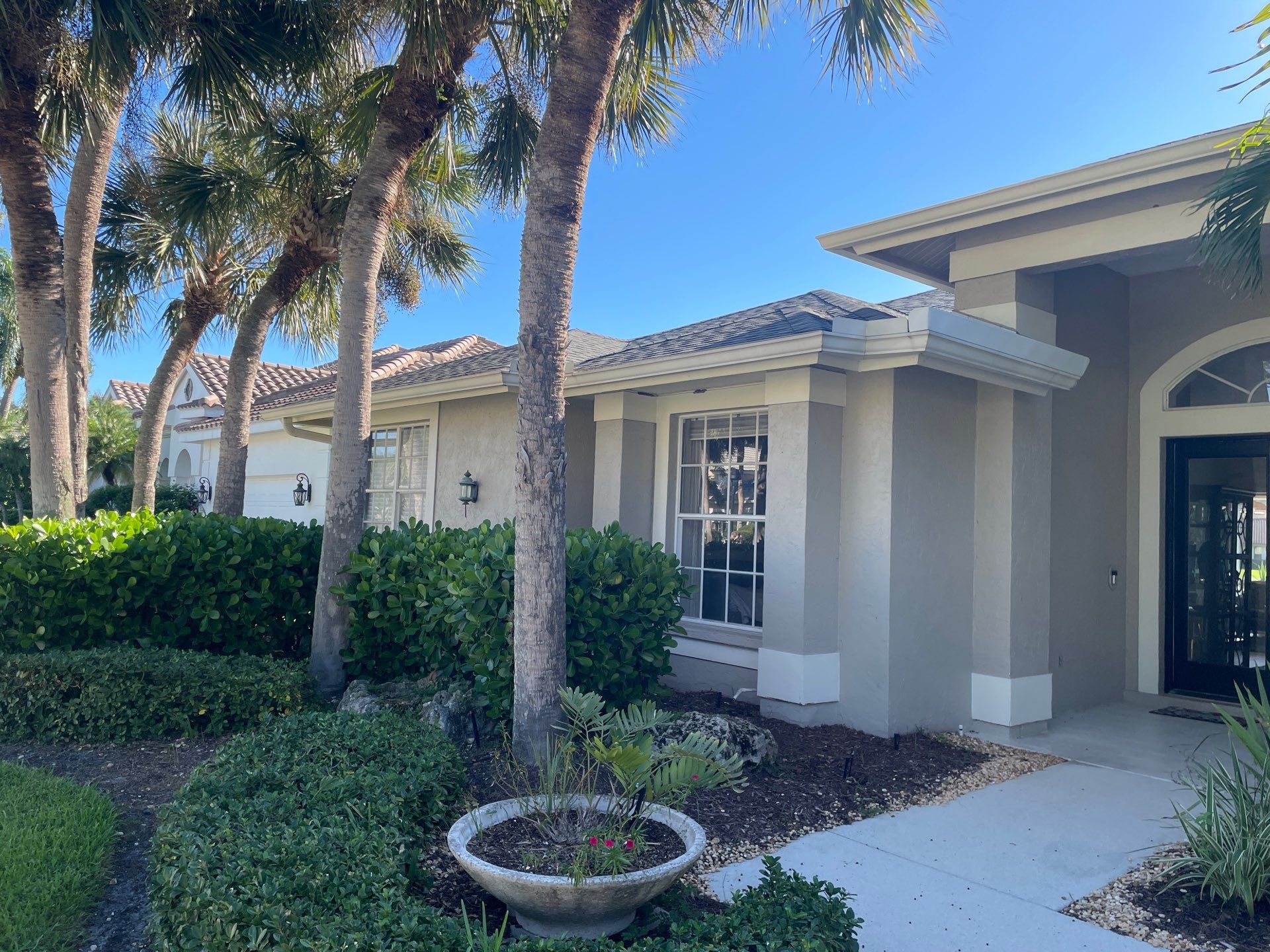 White 6-inch K-Style Gutters in Sarasota FL by Gutter Professor by Gutter Professors