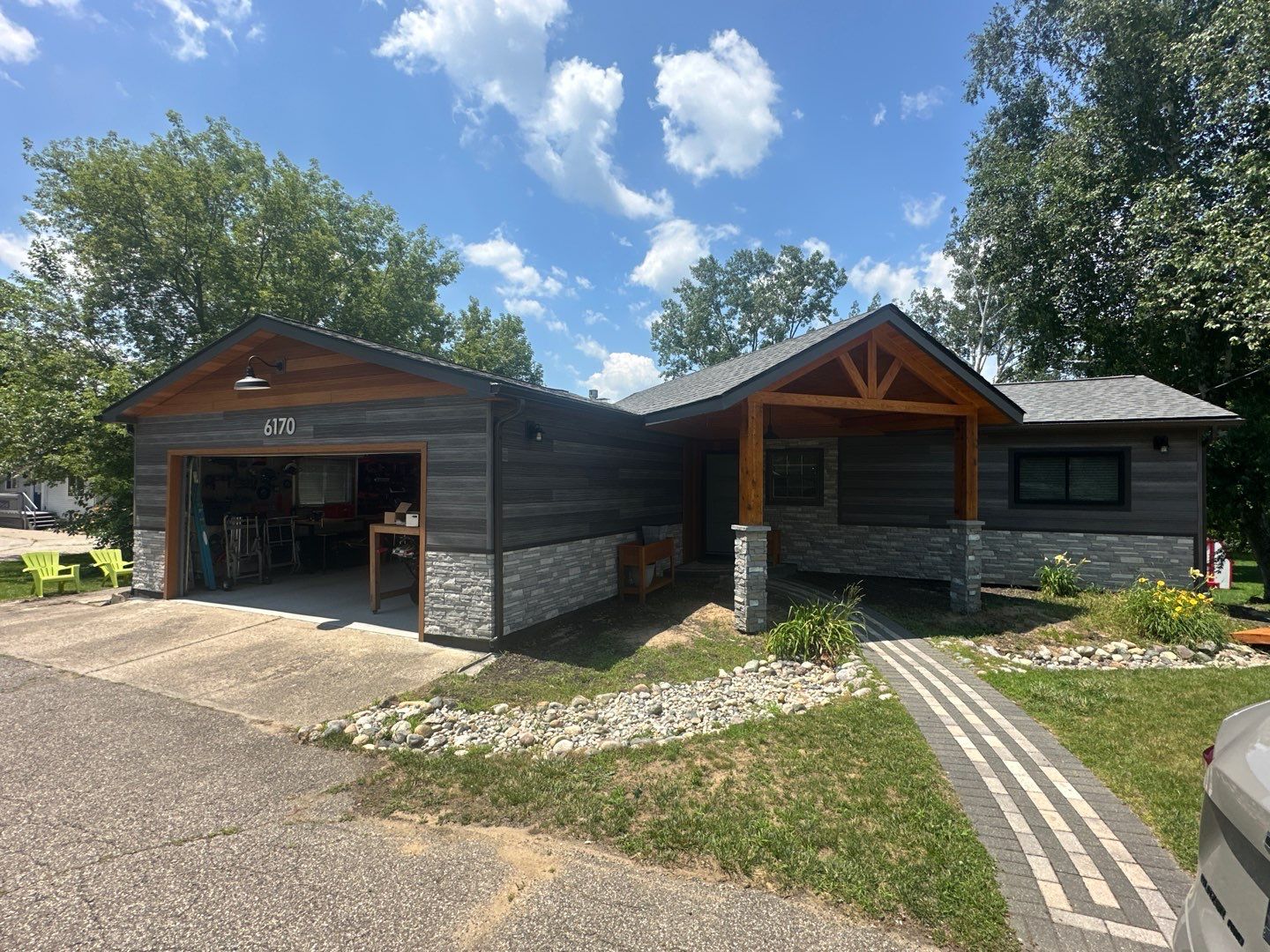 Siding Replacement using Alside Gray Oak by 180 Contractors