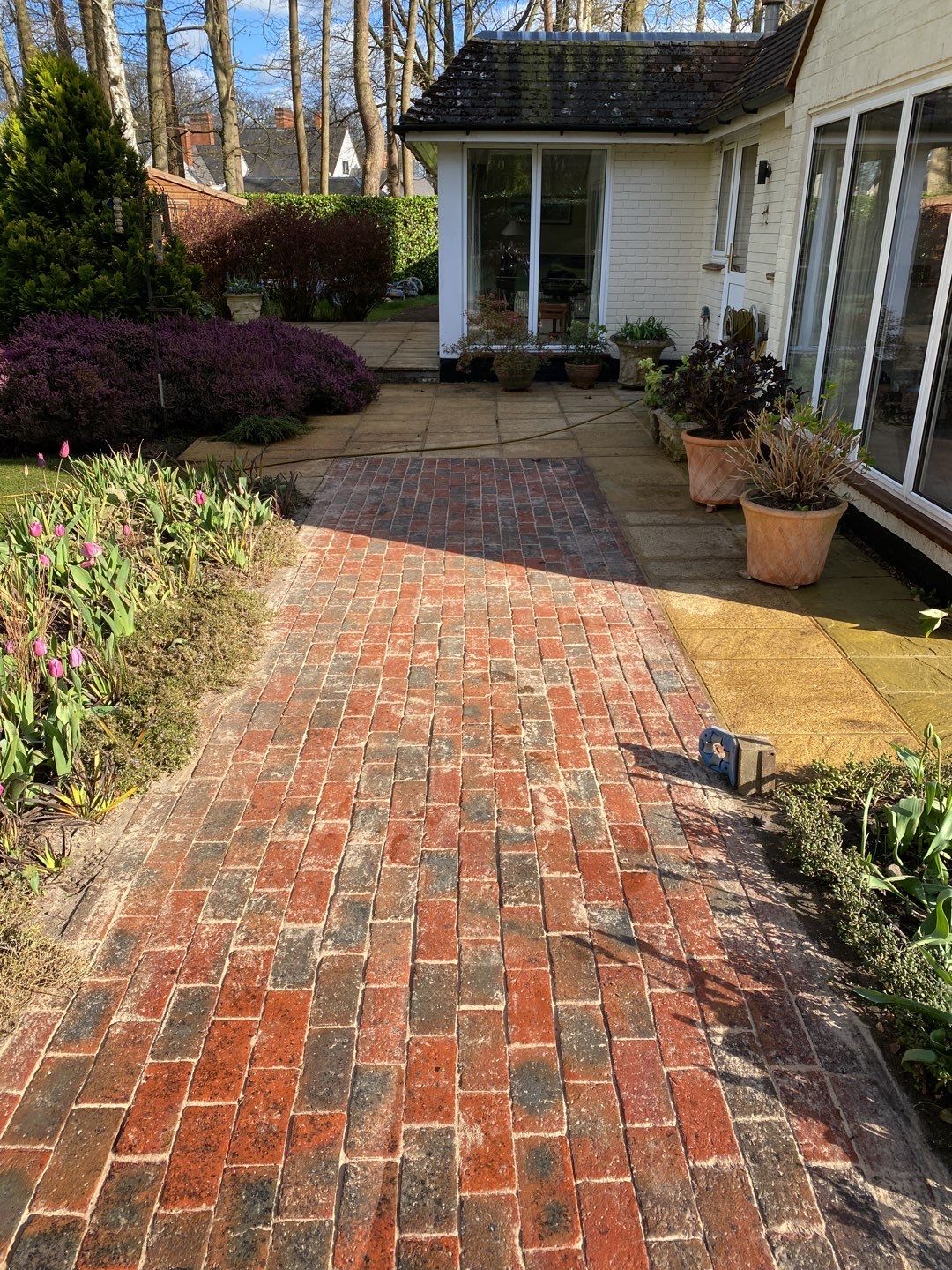 Patio Area Spring Clean using honda 21 ltr/min by Ges Exterior Cleaning ltd
