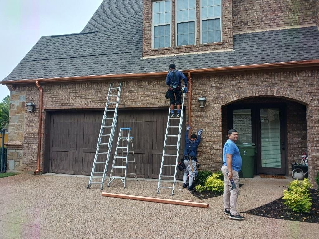 Beautiful Estate Remodel - Roof, Copper Gutters, Exterior Stain, Siding Replacement by First United Roofing & Construction