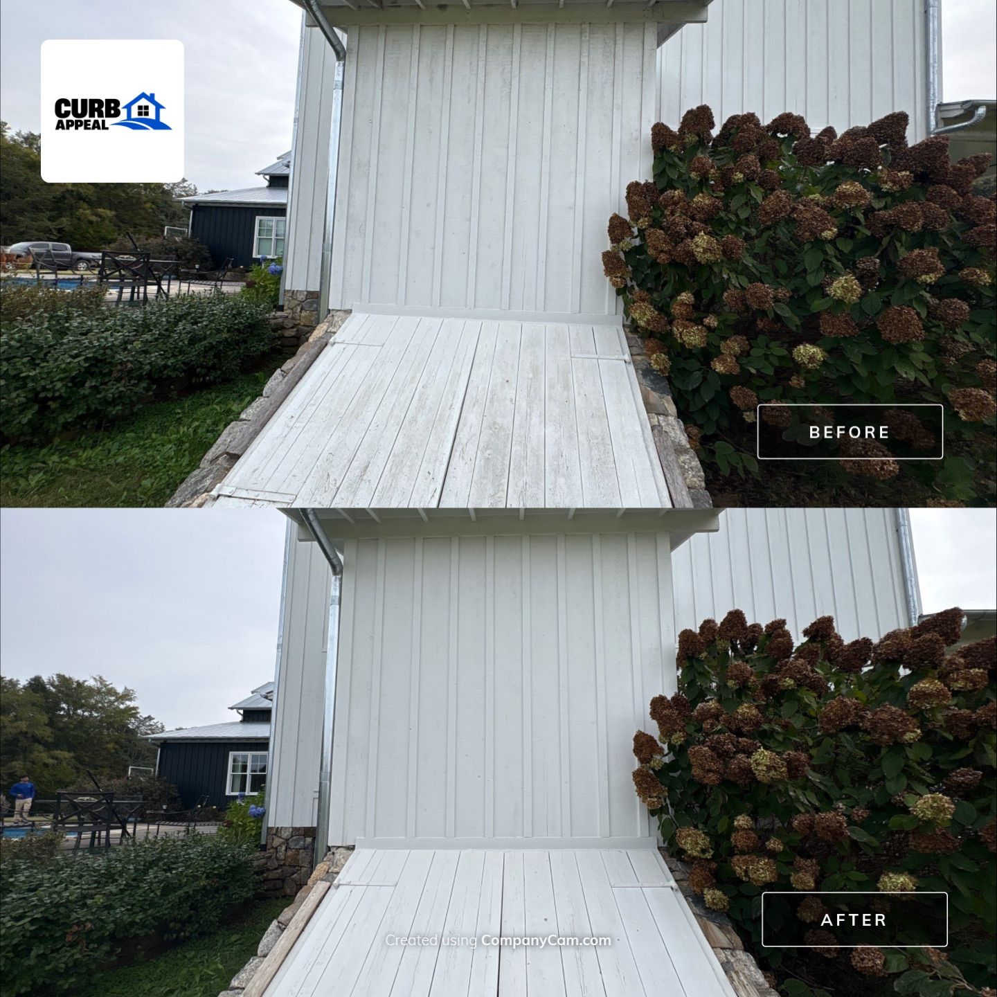 Exterior Siding and Porch Soft Wash in Georgetown, Tennessee by Curb Appeal 