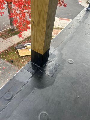 Watertown Porch EPDM Rubber Roof Installation
