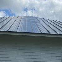 24ga 1.5" Mechanical Seam Matte Black by Total Roofing System The Metal Roof Experts