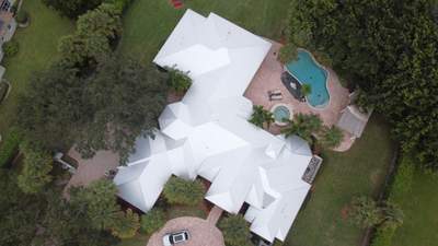 Residential Roofing Installation using Mil Finish-Unpainted