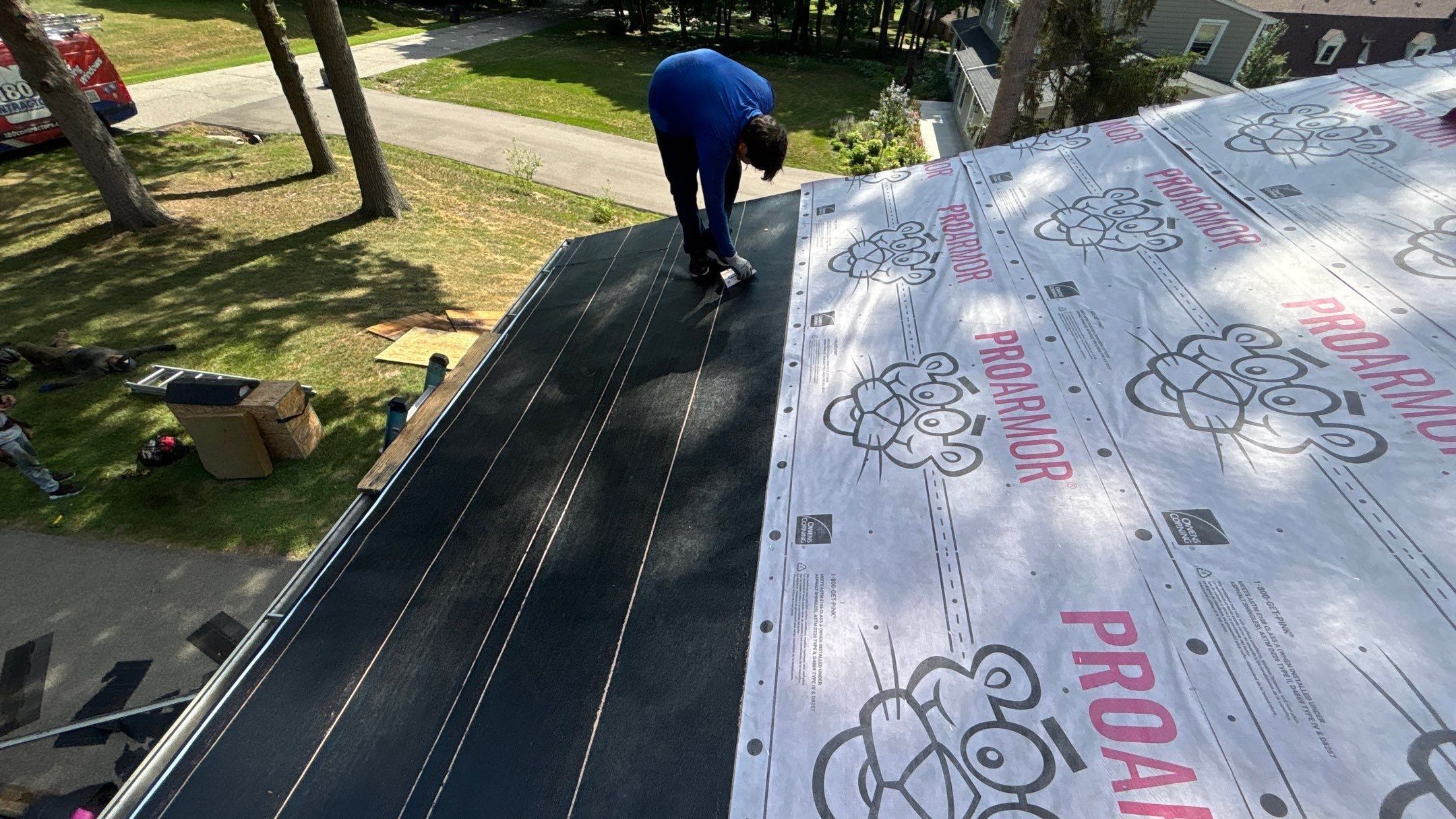 Roof Replacement using Owens Corning Onyx Black by 180 Contractors