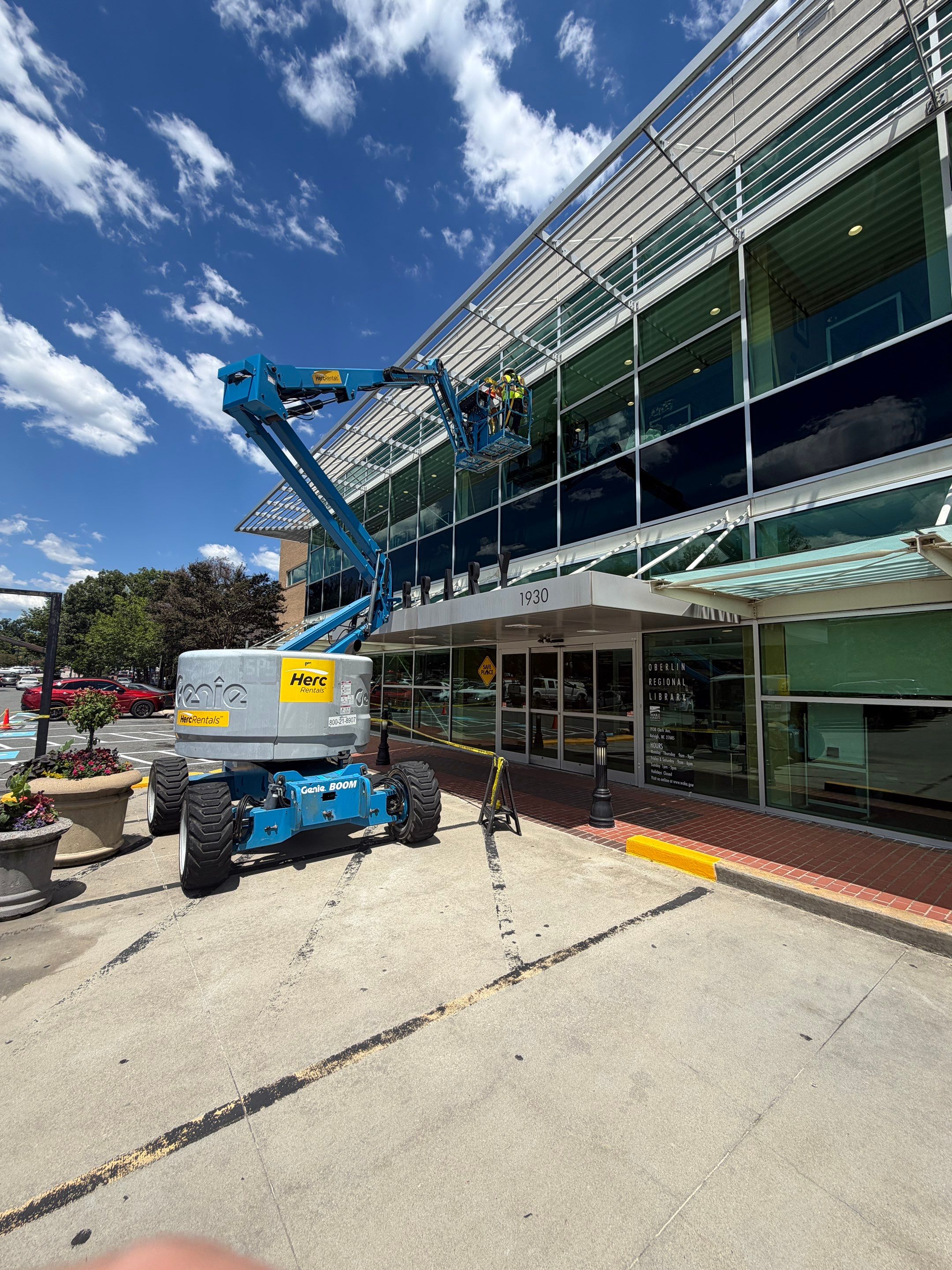 Exterior Joint Sealing – Canopy Entrance by Billy Weatherspoon Contractor