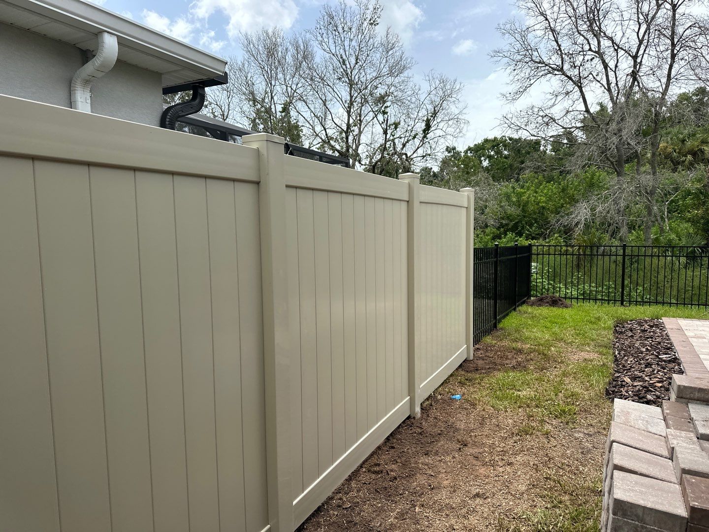 Aluminum Fence Installation using Aluminum Fence and Vinyl Privacy Fence by Asap fence and gates, LLC