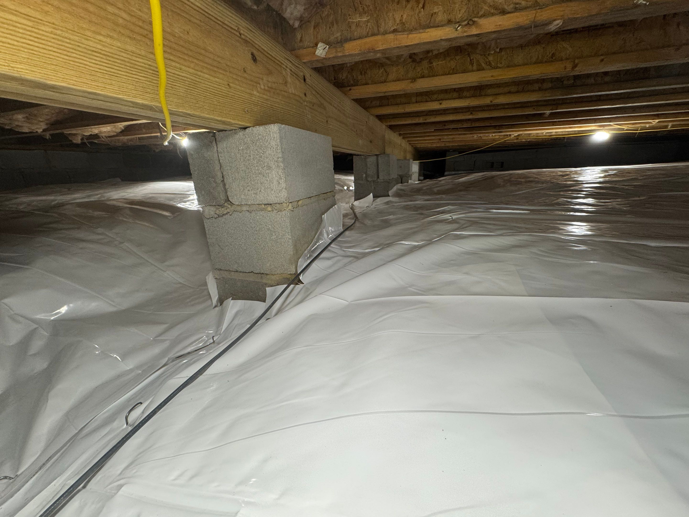 Project in Franklin by Patriot Crawl Space Repairs