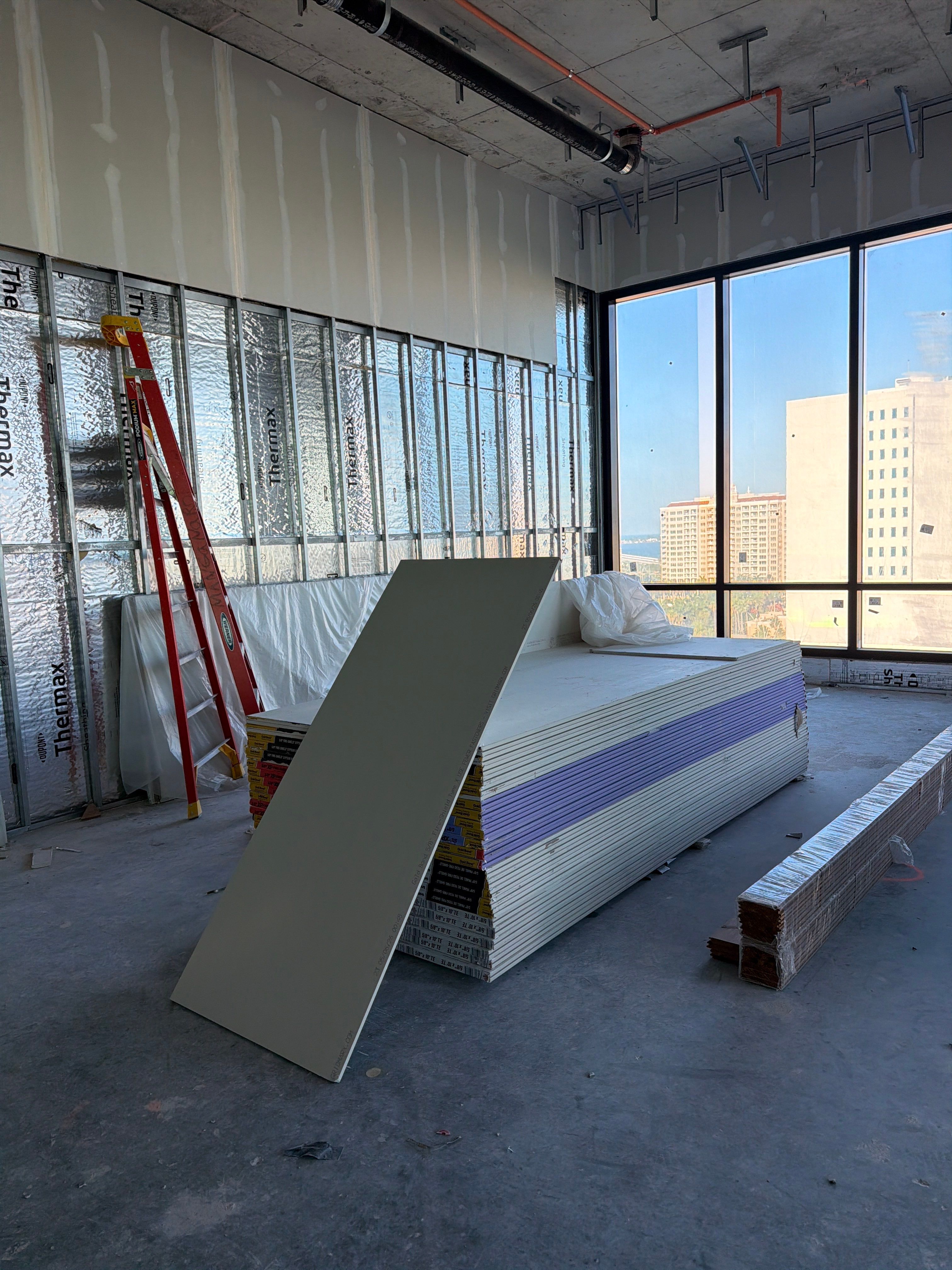 High-Rise Commercial Interior Build-Out at The Edge in Sarasota by GA Foam Solutions, Inc.