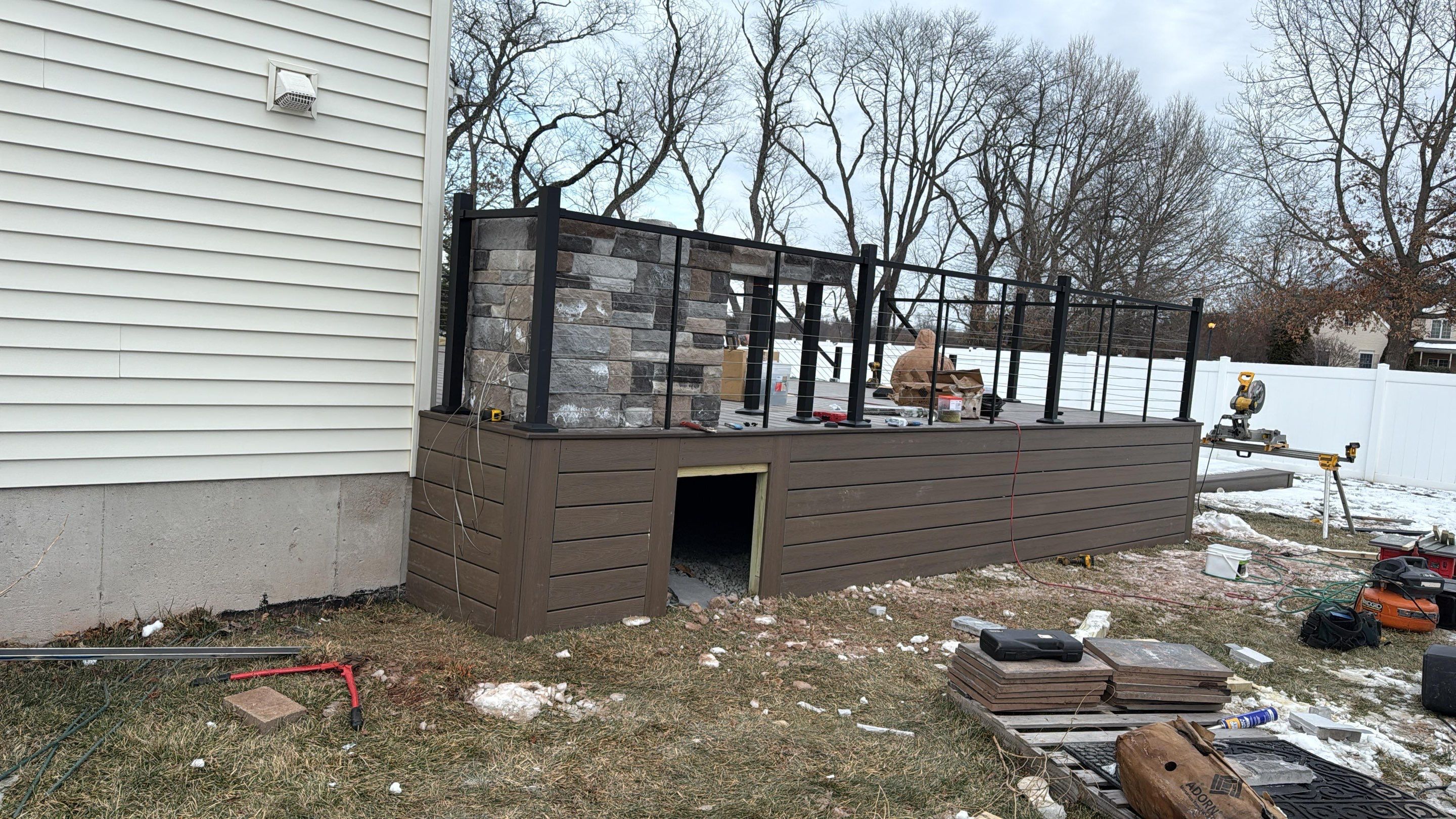 New Deck and outdoor Kitchen In Hillsborough , New Jersey by deck guardian