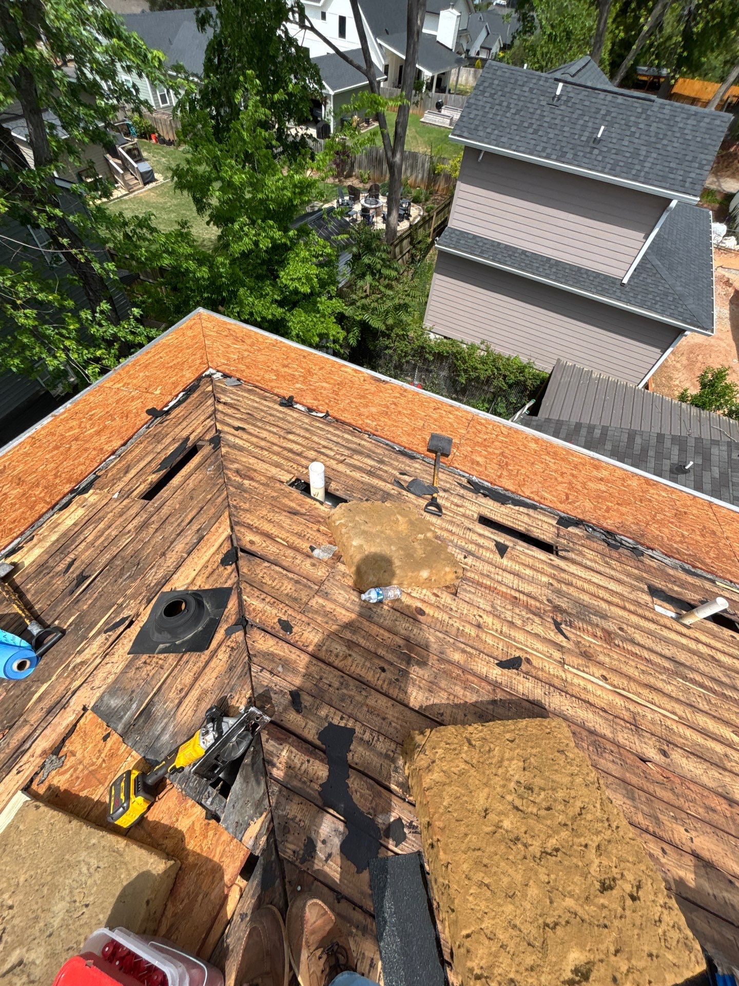 Residential Architectural Shingle Roof Installation and Decking Repair in Greenville by Roofers LLC