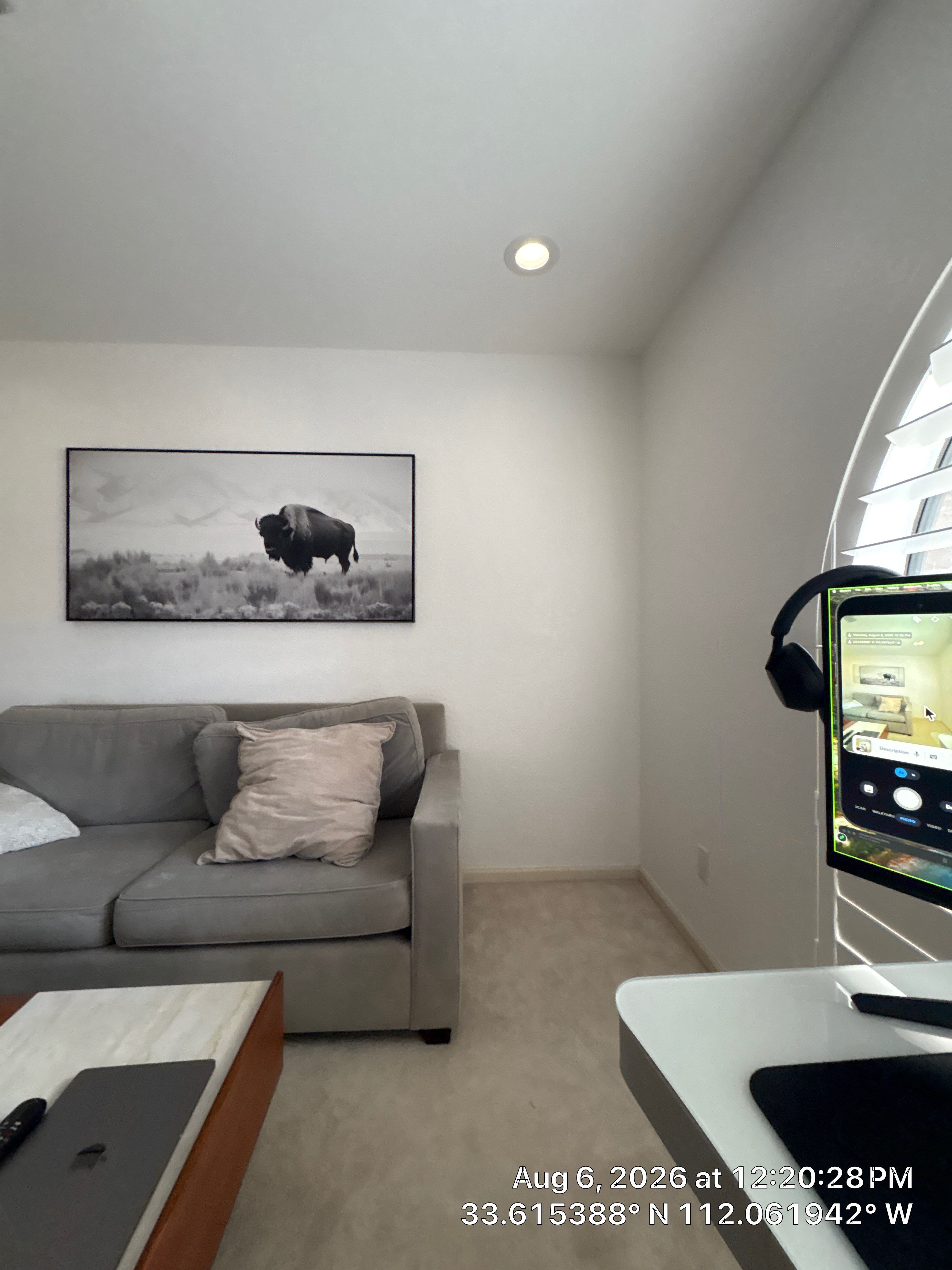 Modern Home Office Remodel with Custom Accent Wall in Phoenix by CompanyCam Sales Demo
