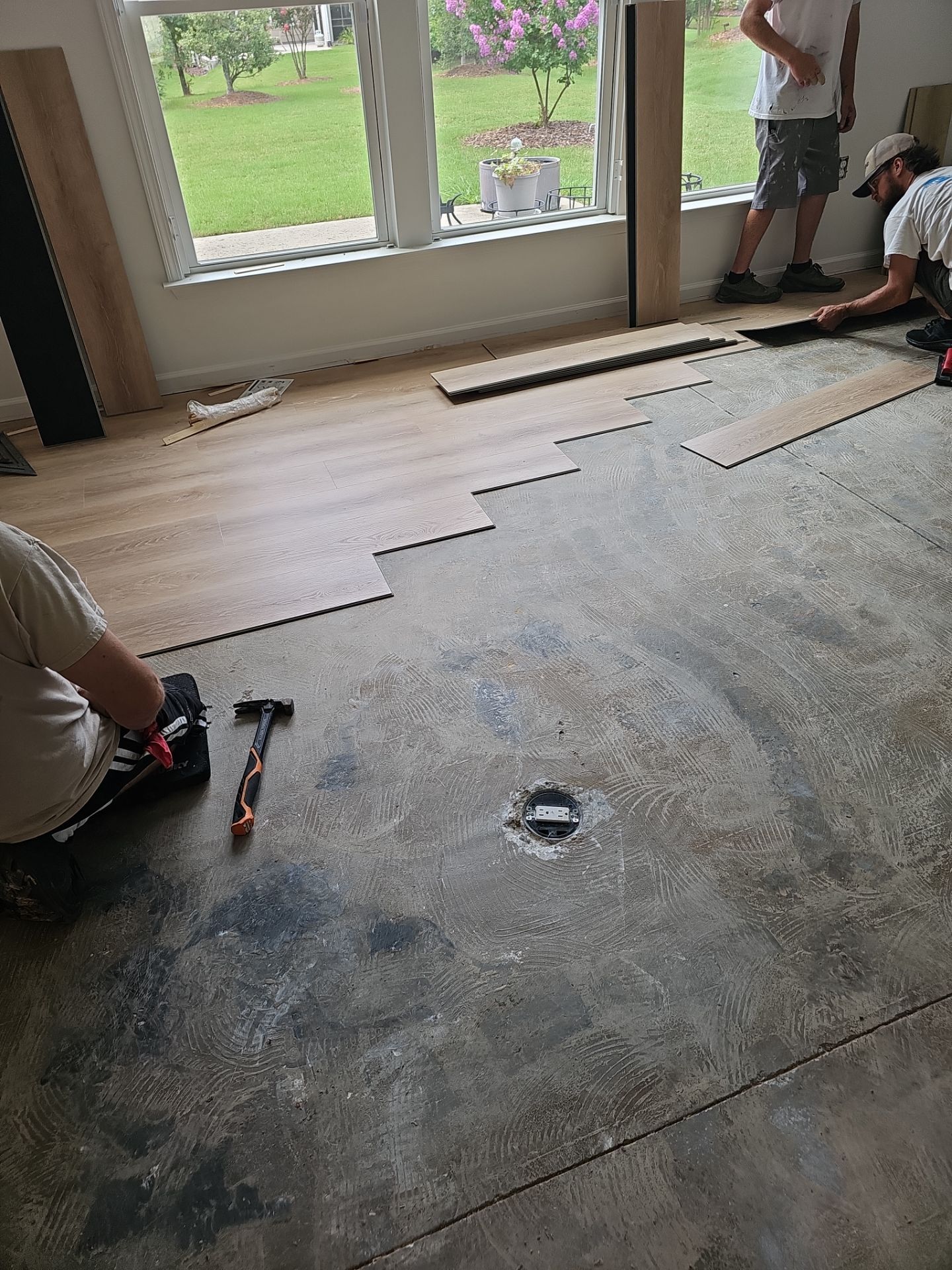 Luxury Vinyl Plank Flooring Installation and Interior Refresh in Durham by Billy Weatherspoon Contractor