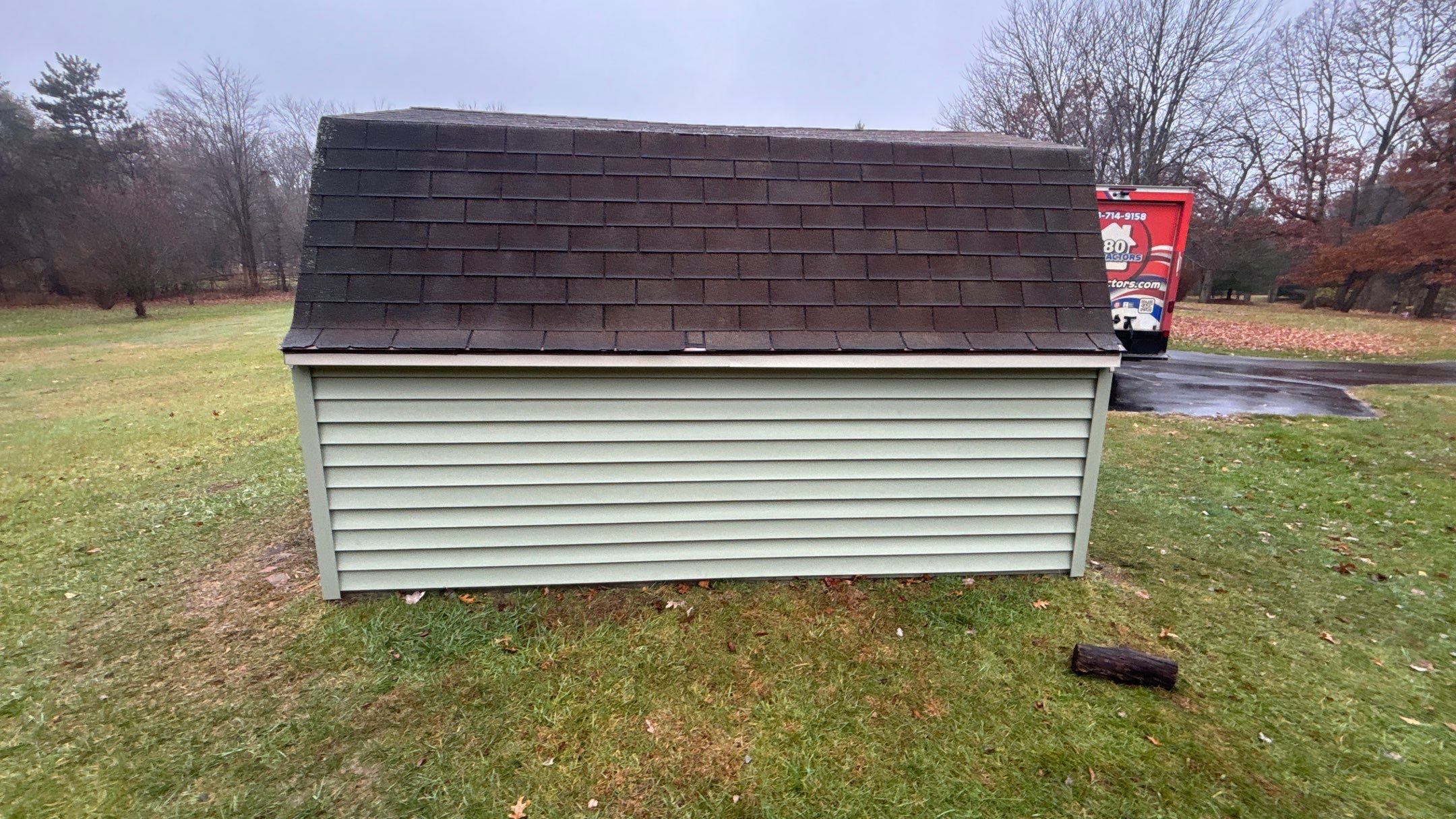Roof Replacement using Owens Corning Sand Castle and Siding Replacement using Odyssey Plus D4" Wood Grain by 180 Contractors