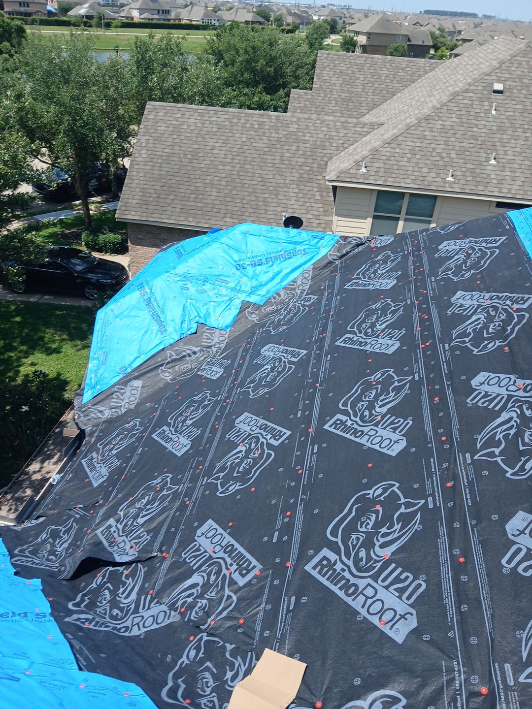 Residential Roofing Installation using Owen's Corning Duration (Lifetime) Shingles by Roof Repair Company