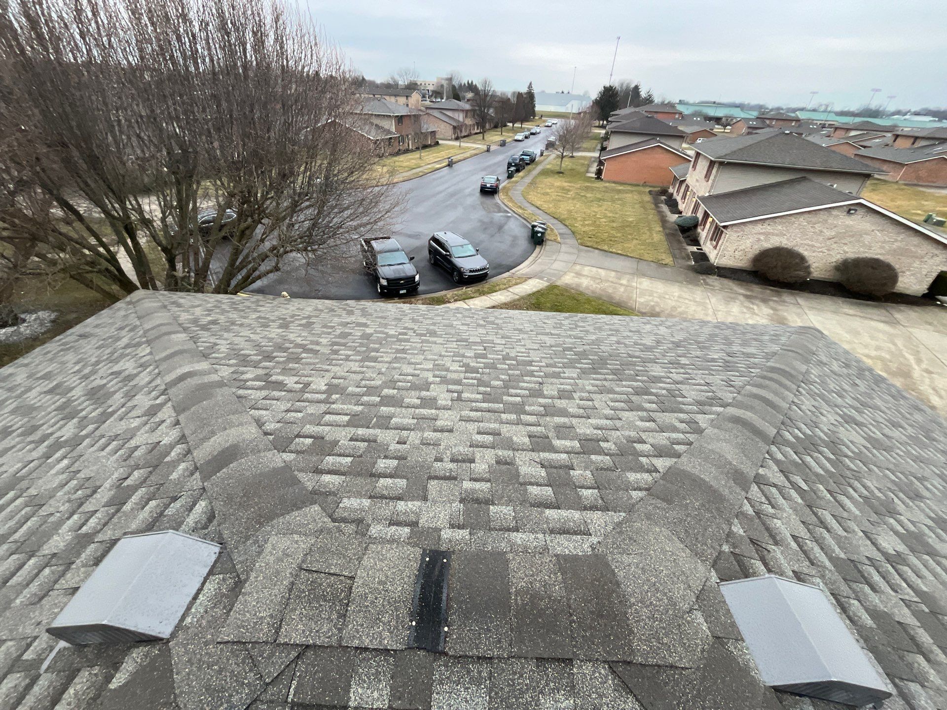 Residential Roofing Installation using GAF Timberline HDZ Weathered Wood by Nitro Roofing and Construction